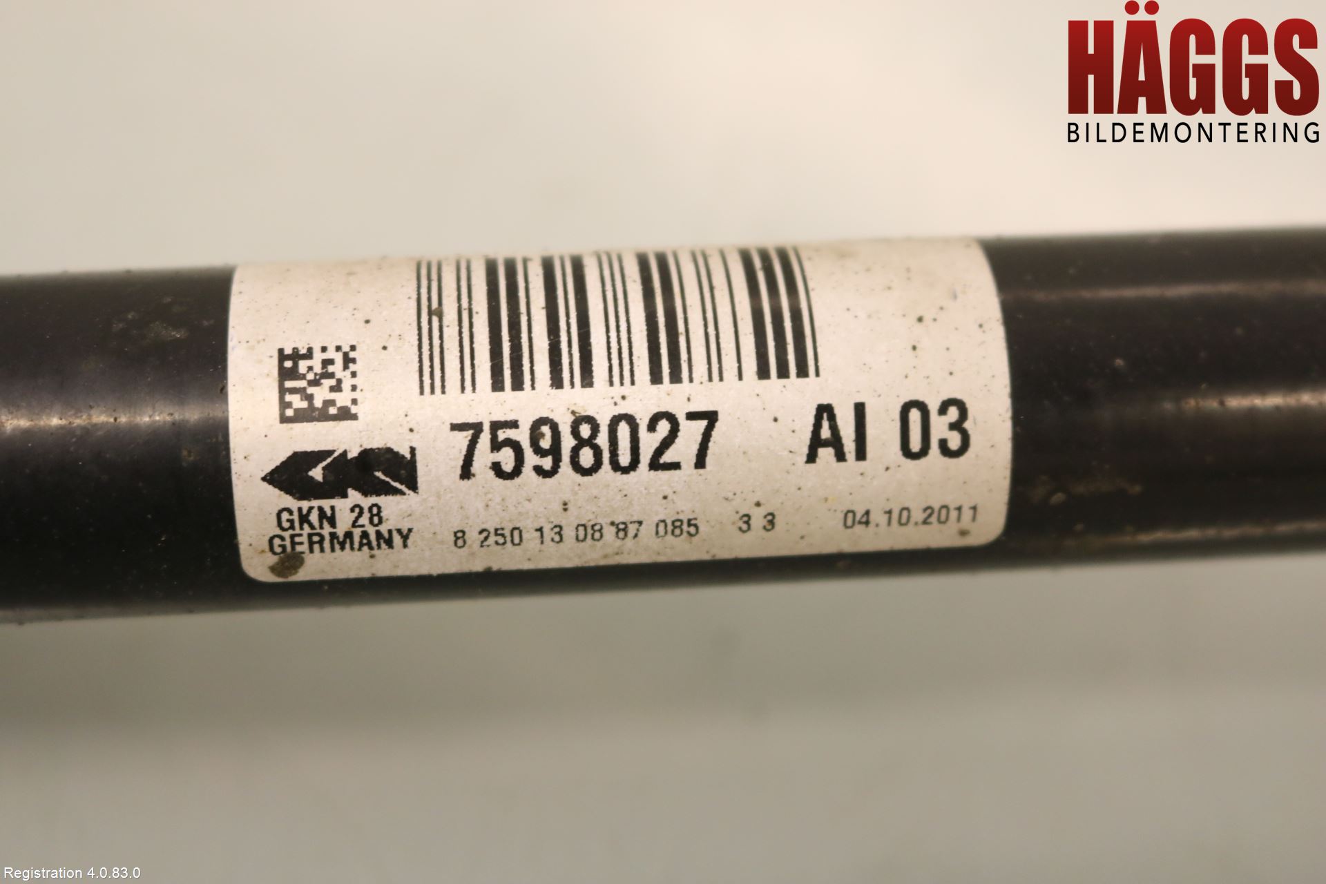 BMW X3 F25 10-17 Drivaxel Fram Vänster