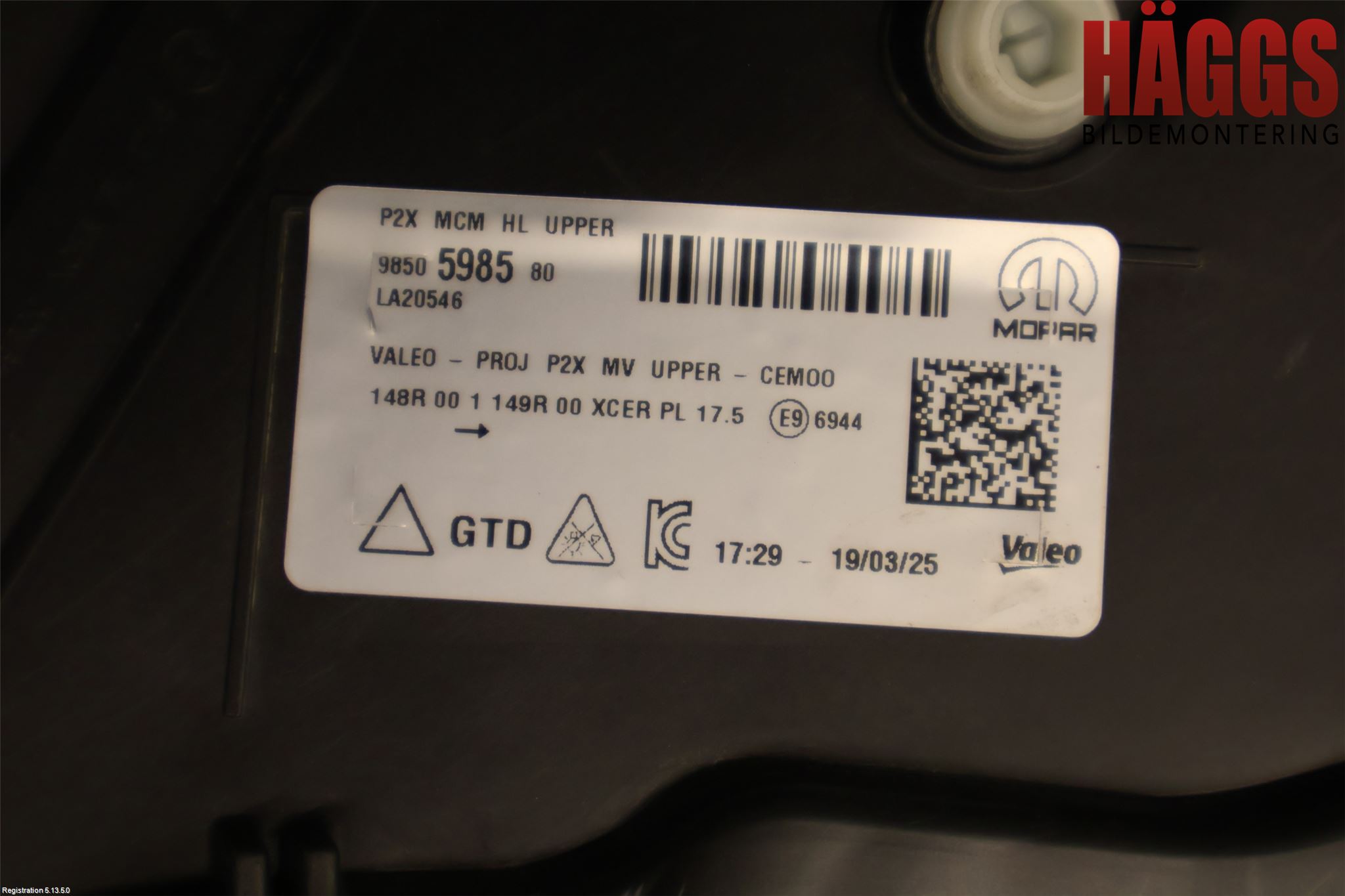 Peugeot 2008/E-2008 20- Strålkastare Vänster
