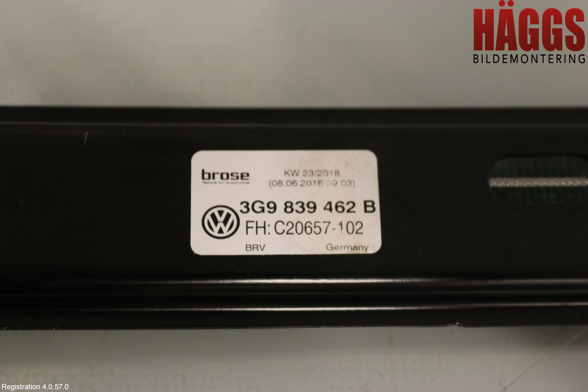 Volkswagen VW PASSAT 15-19 Fönsterhissmekanism