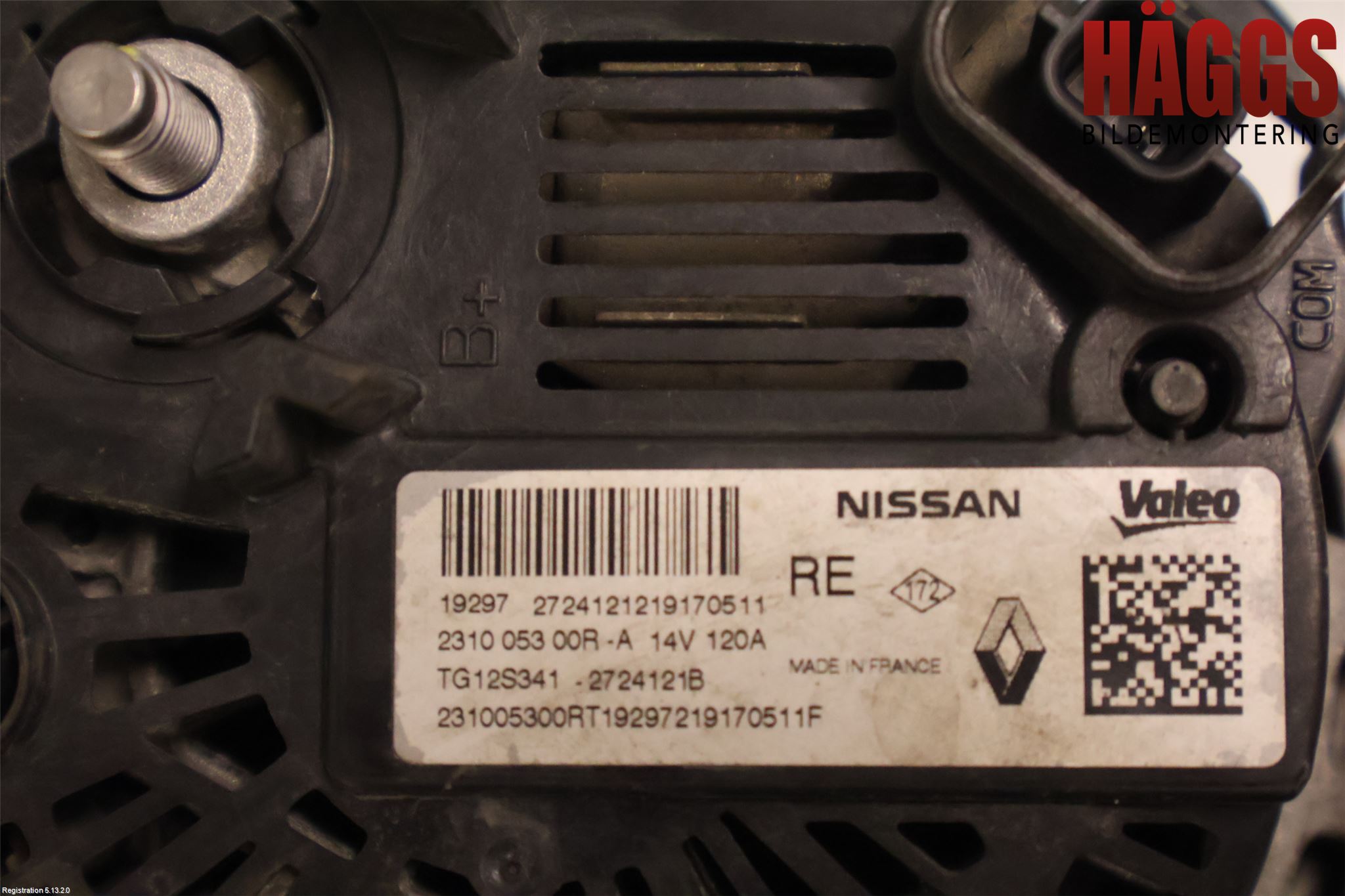 Dacia SANDERO/STEPWAY 13-20 Generator