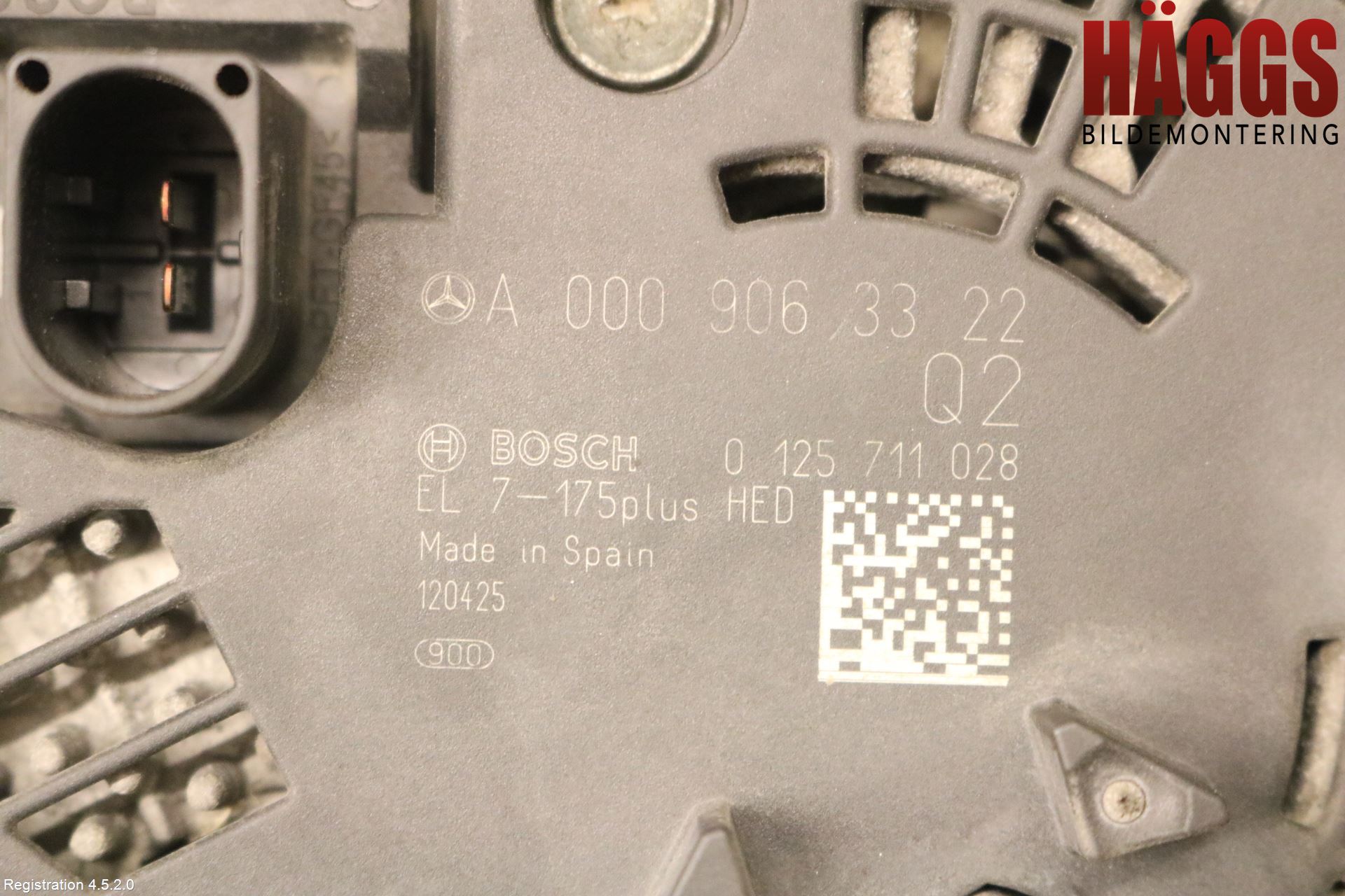 Mercedes-Benz MB B-KLASS (W246/W242) 12-19 Generator