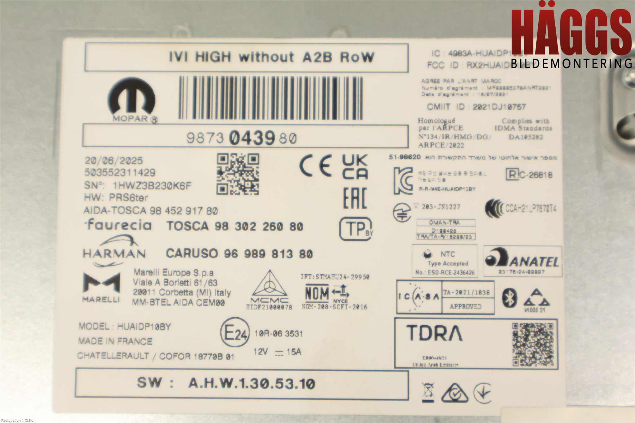 Peugeot 2008/E-2008 20- Cd Radio - Multimediapanel