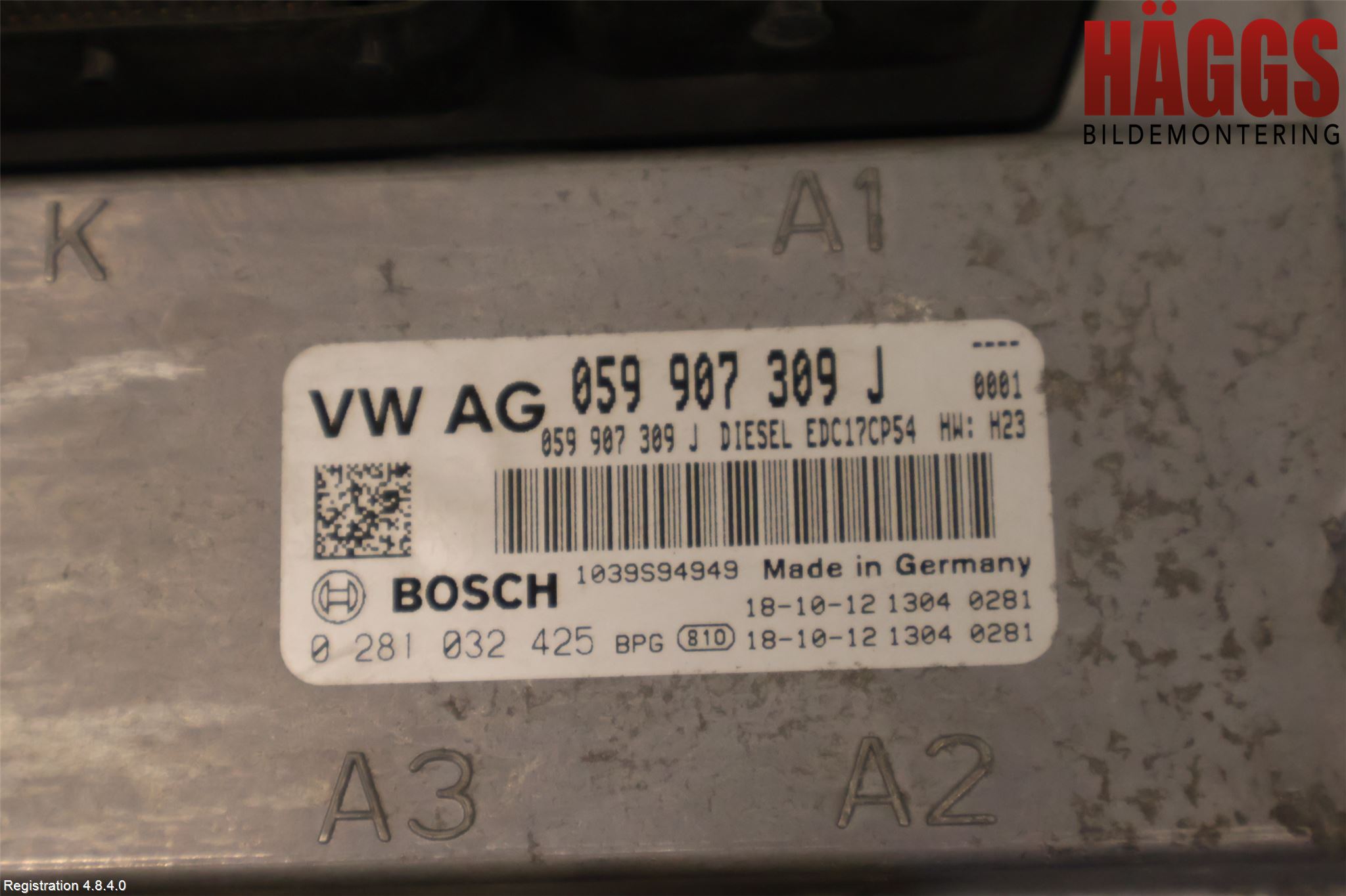 Volkswagen VW AMAROK 2H 10-22 Styrenhet Inspump Diesel