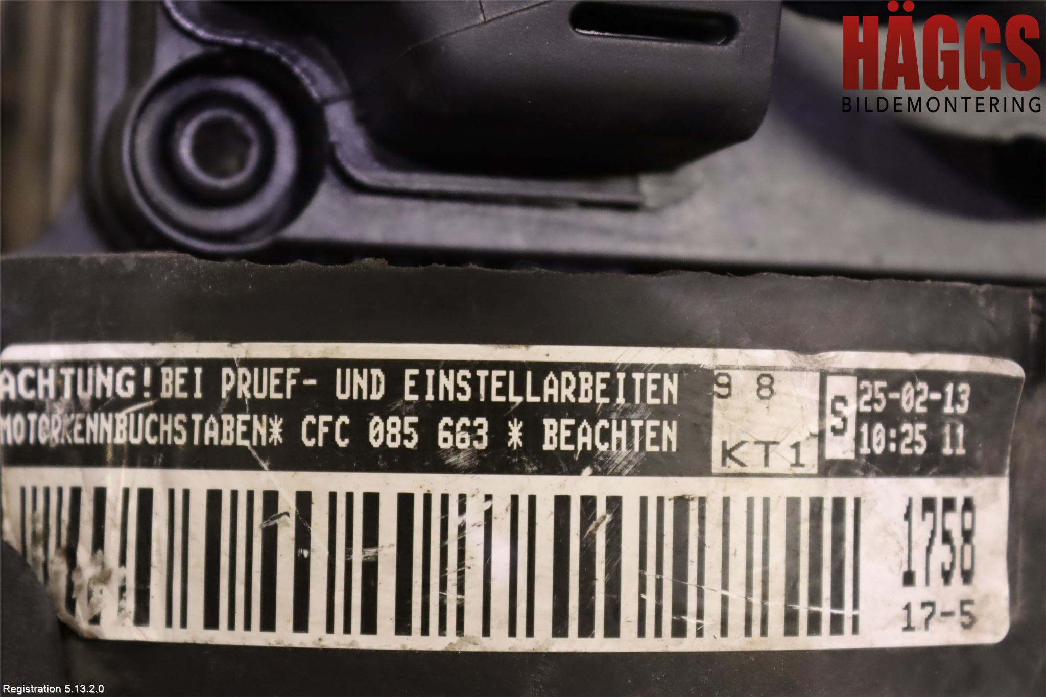 Volkswagen VW TRANSP/CARAVELLE (T5) 04-15 Motor Diesel