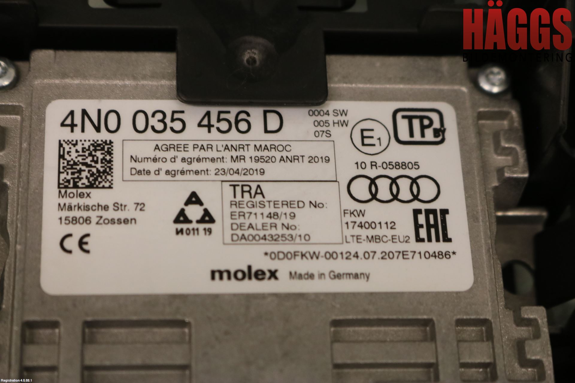 Volkswagen VW TOUAREG CR 18- Antennförstärkare