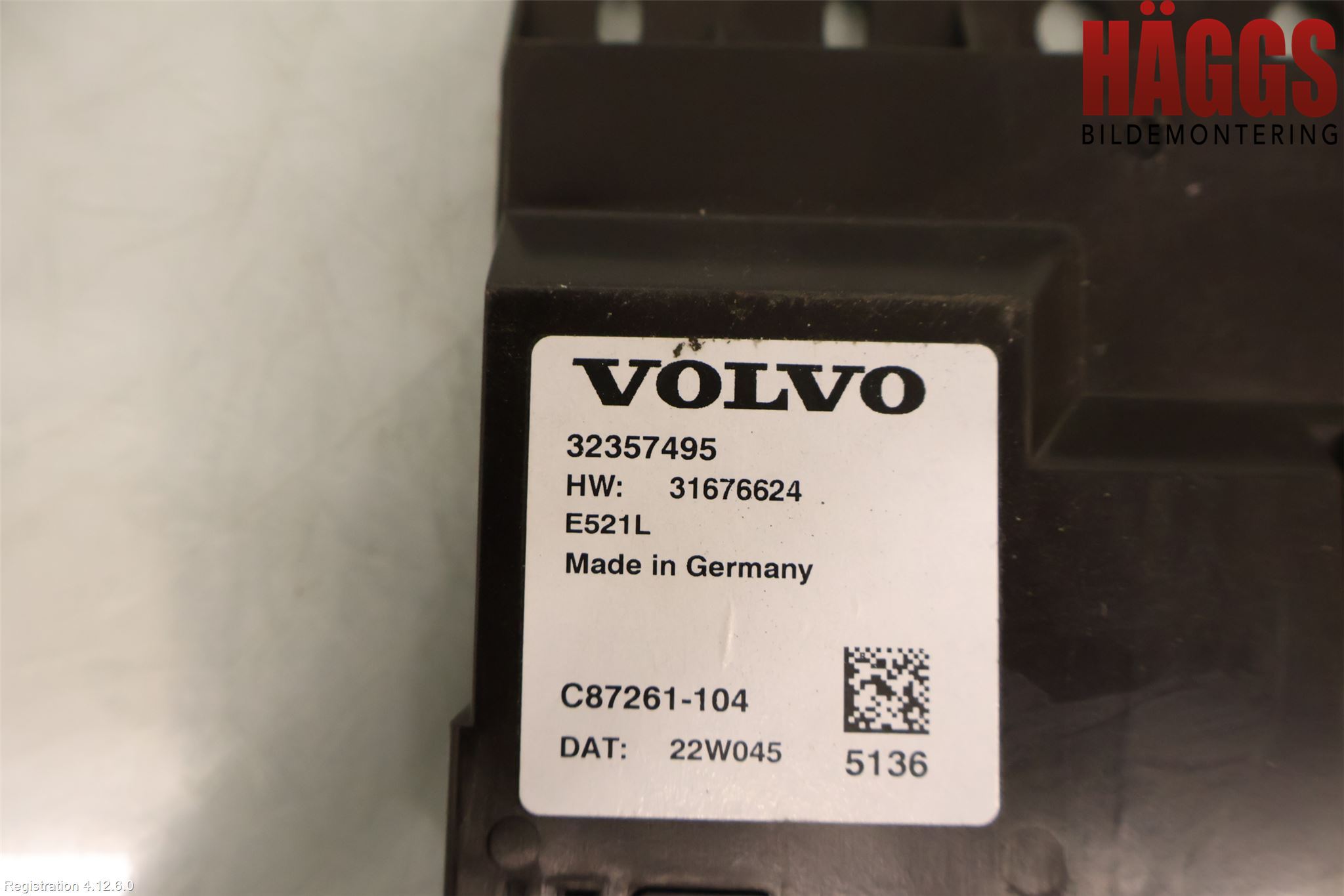 Volvo V60 CROSS COUNTRY 19- Styrenhet Baklucka