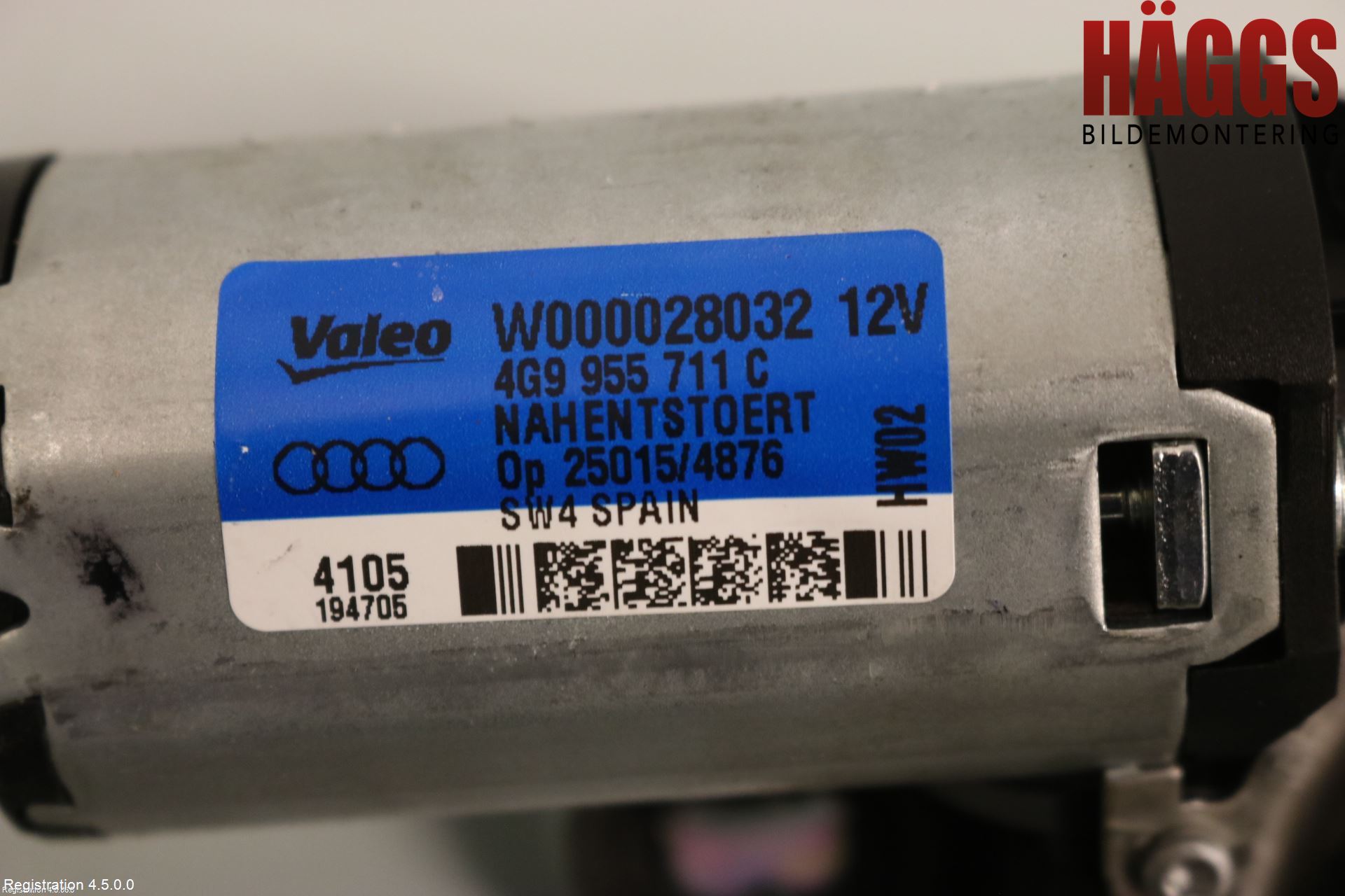 Audi A6/S6 4G 11-18 Torkarmotor Baklucka