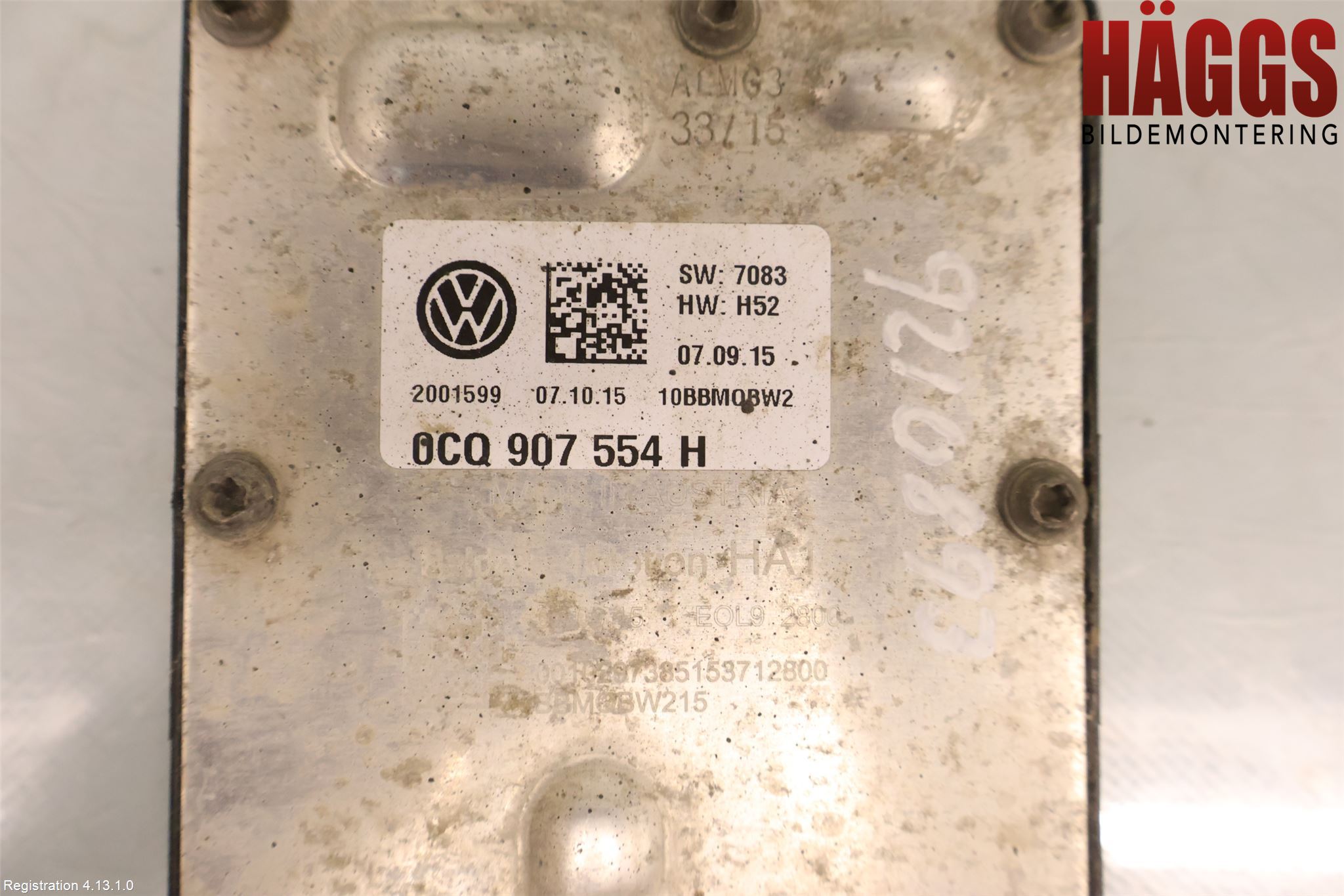 Volkswagen VW GOLF / E-GOLF VII 13-20 Styrenhet Fyrhjulsdrift