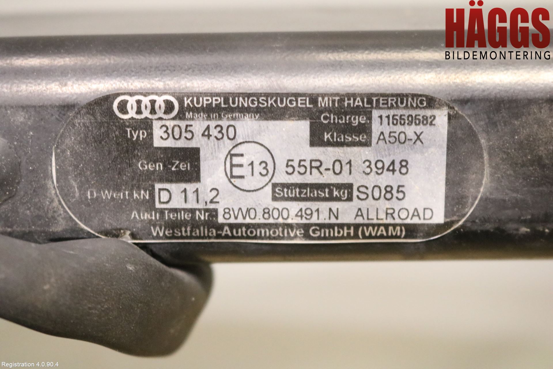 Audi A4 ALLROAD 17- Dragkrok