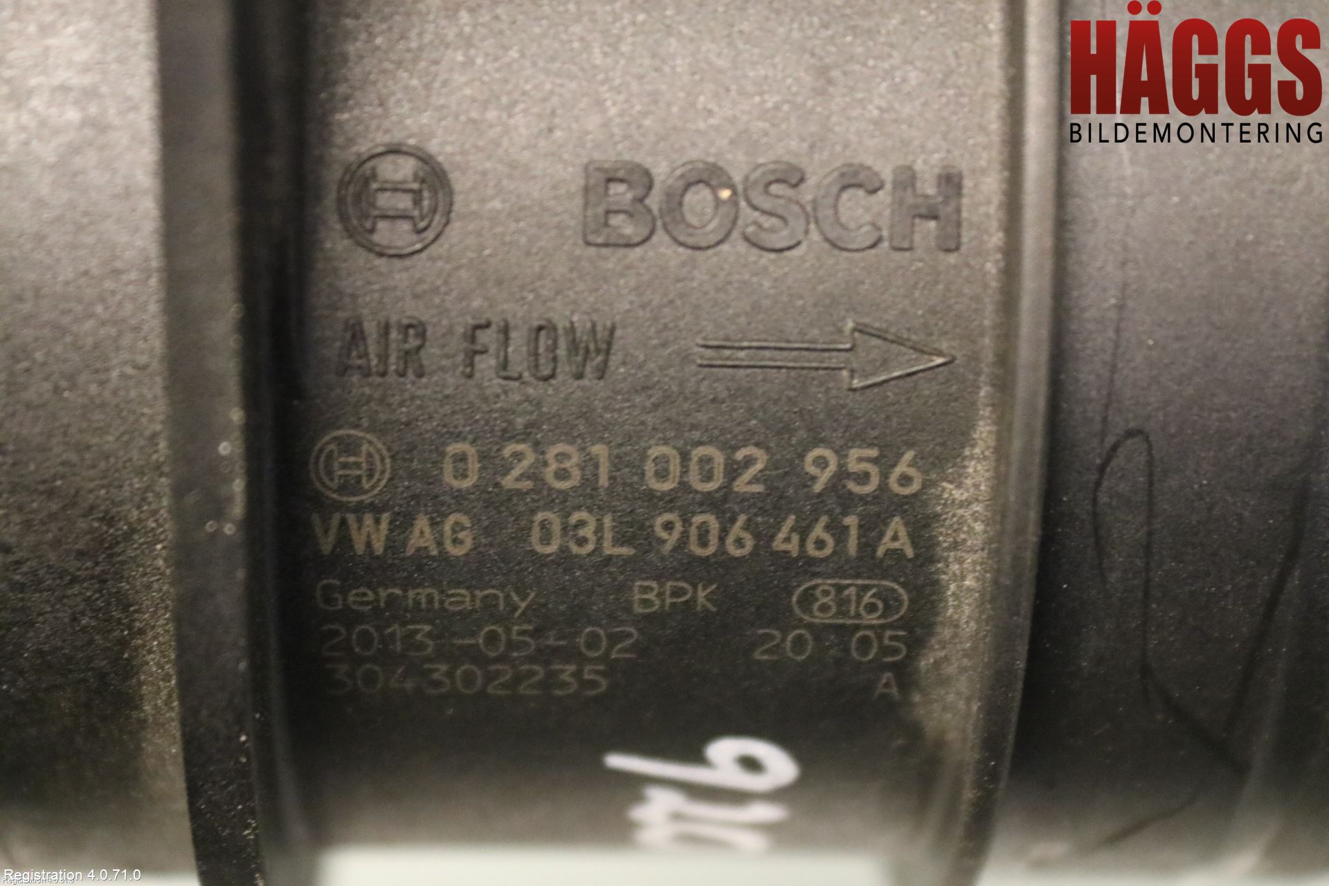 Audi A5 07-16 Injluftmassamätare