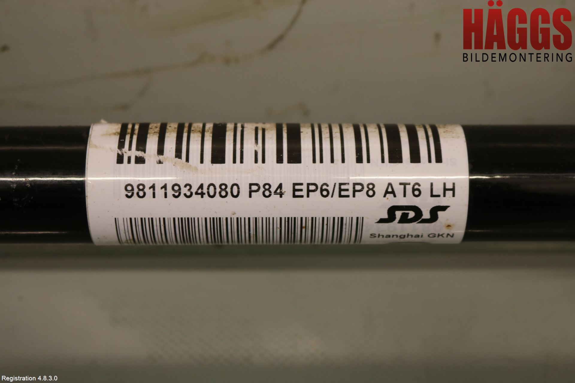 Peugeot 3008 17-24 Drivaxel Fram Vänster