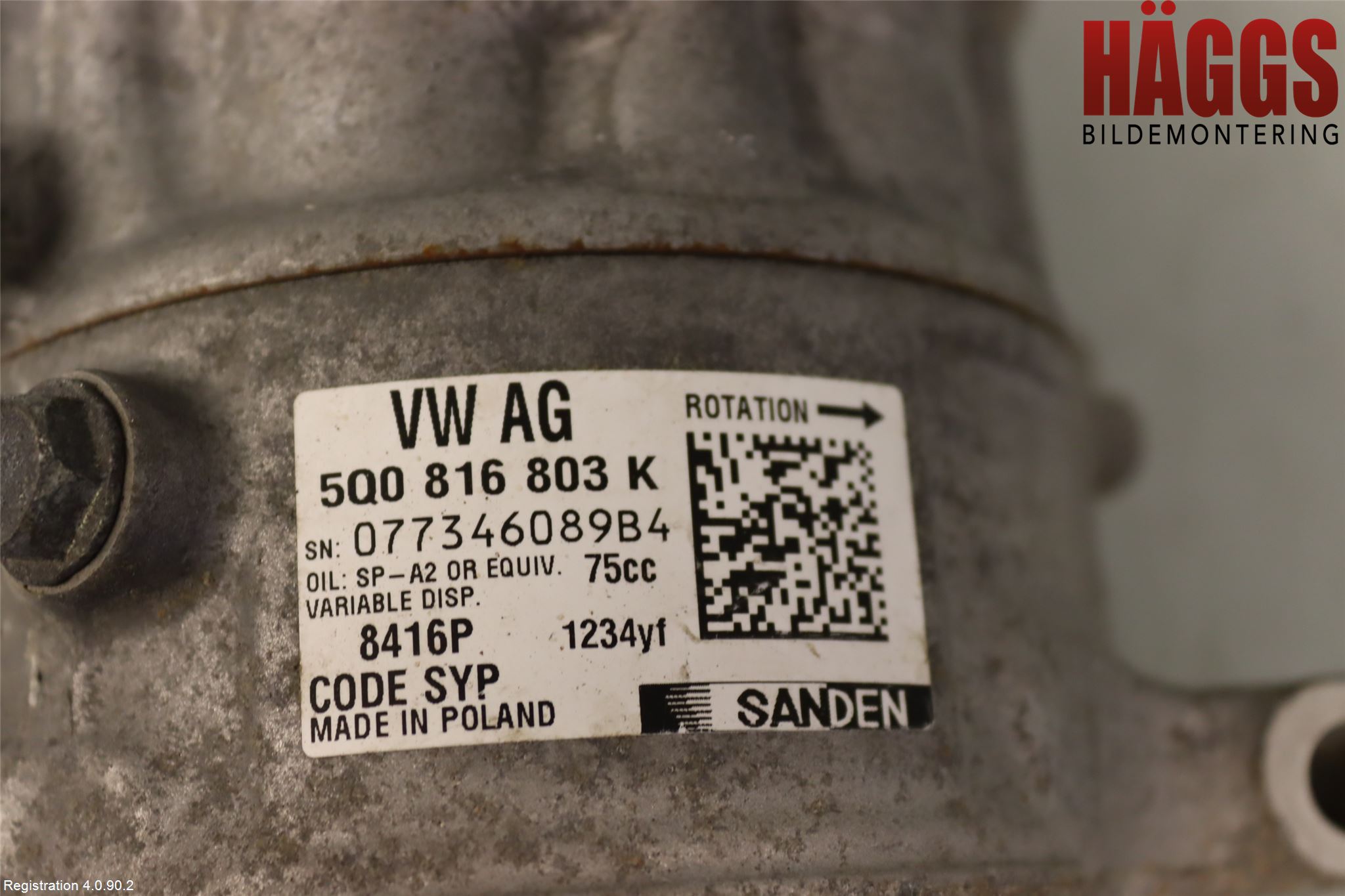 Volkswagen VW CADDY 16-20 Ac Kompressor