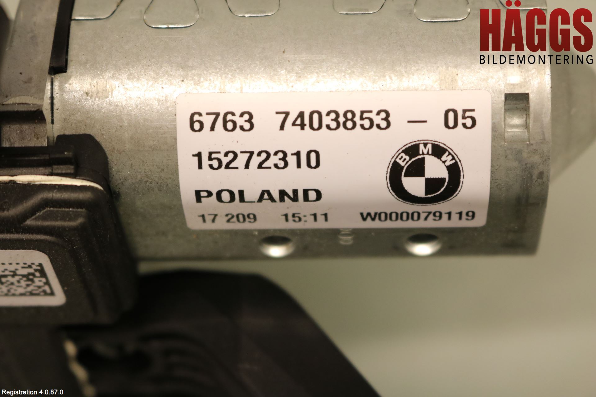 BMW 5 G30/G31/F90 17-23 Torkarmotor Baklucka
