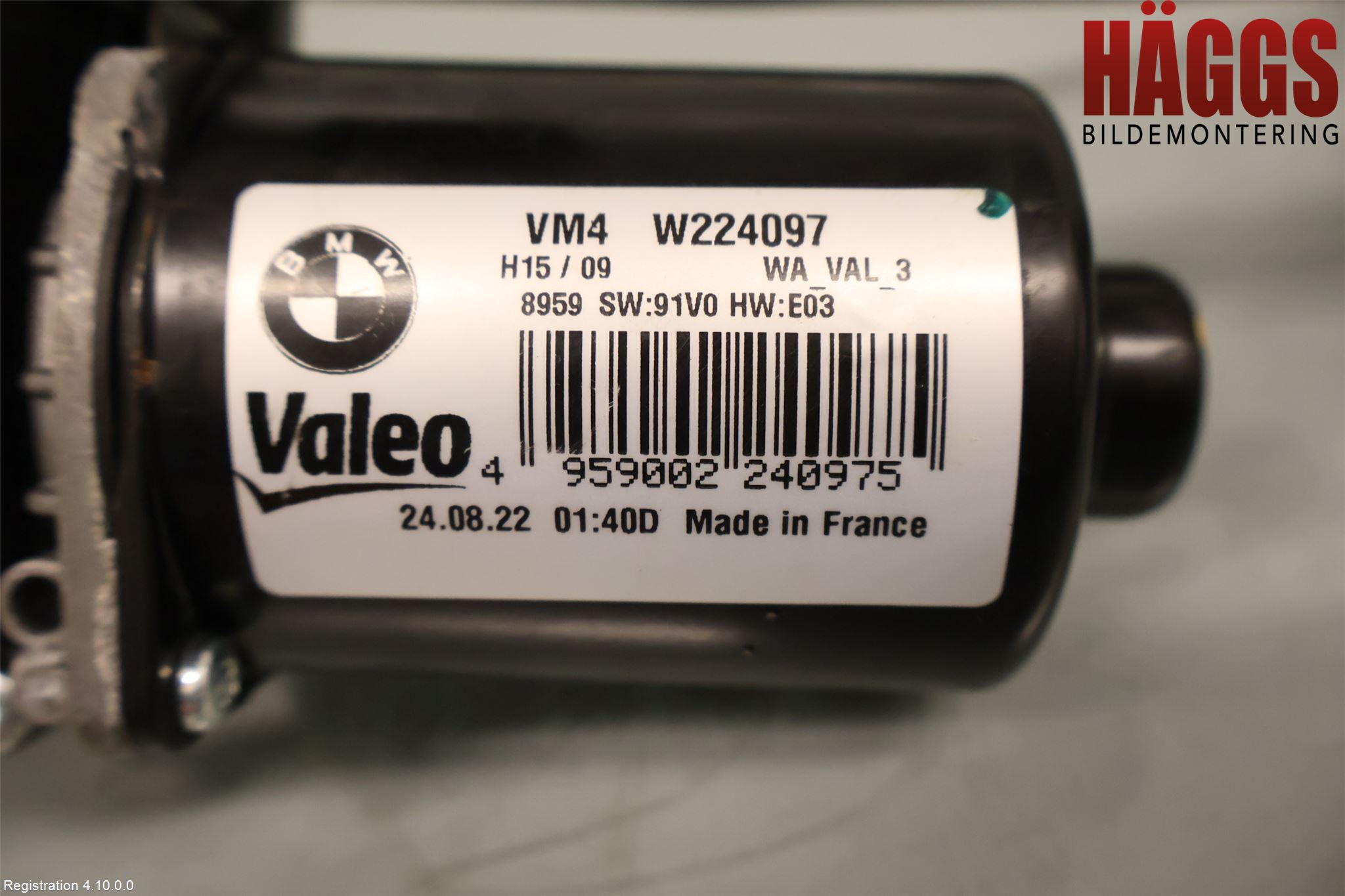 BMW 5 G30/G31/F90 17-23 Torkarmotor Vindruta