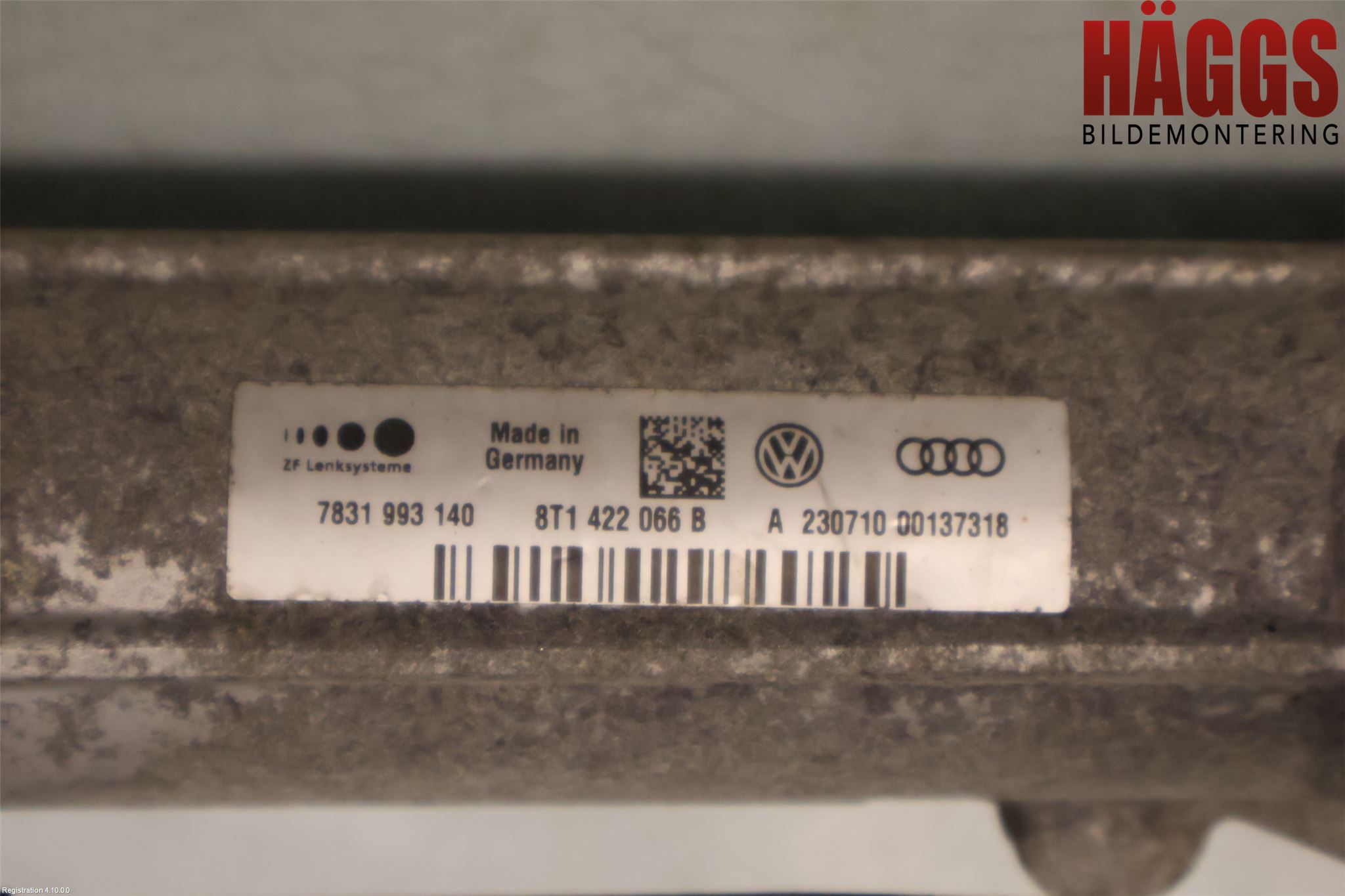 Audi A5 07-16 Styrväxel Servo -Snäcka