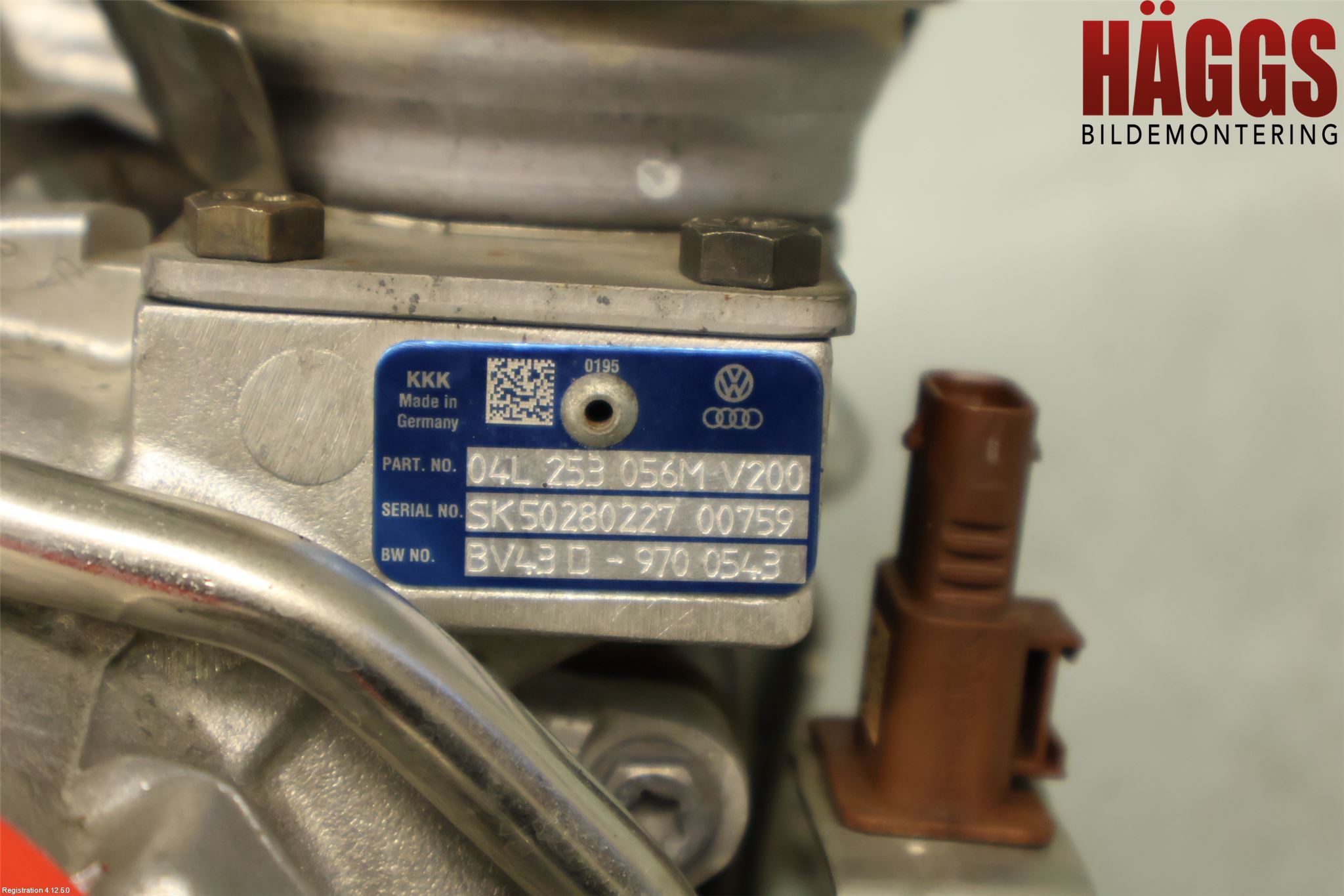 Volkswagen VW PASSAT 15-19 Turboaggregat