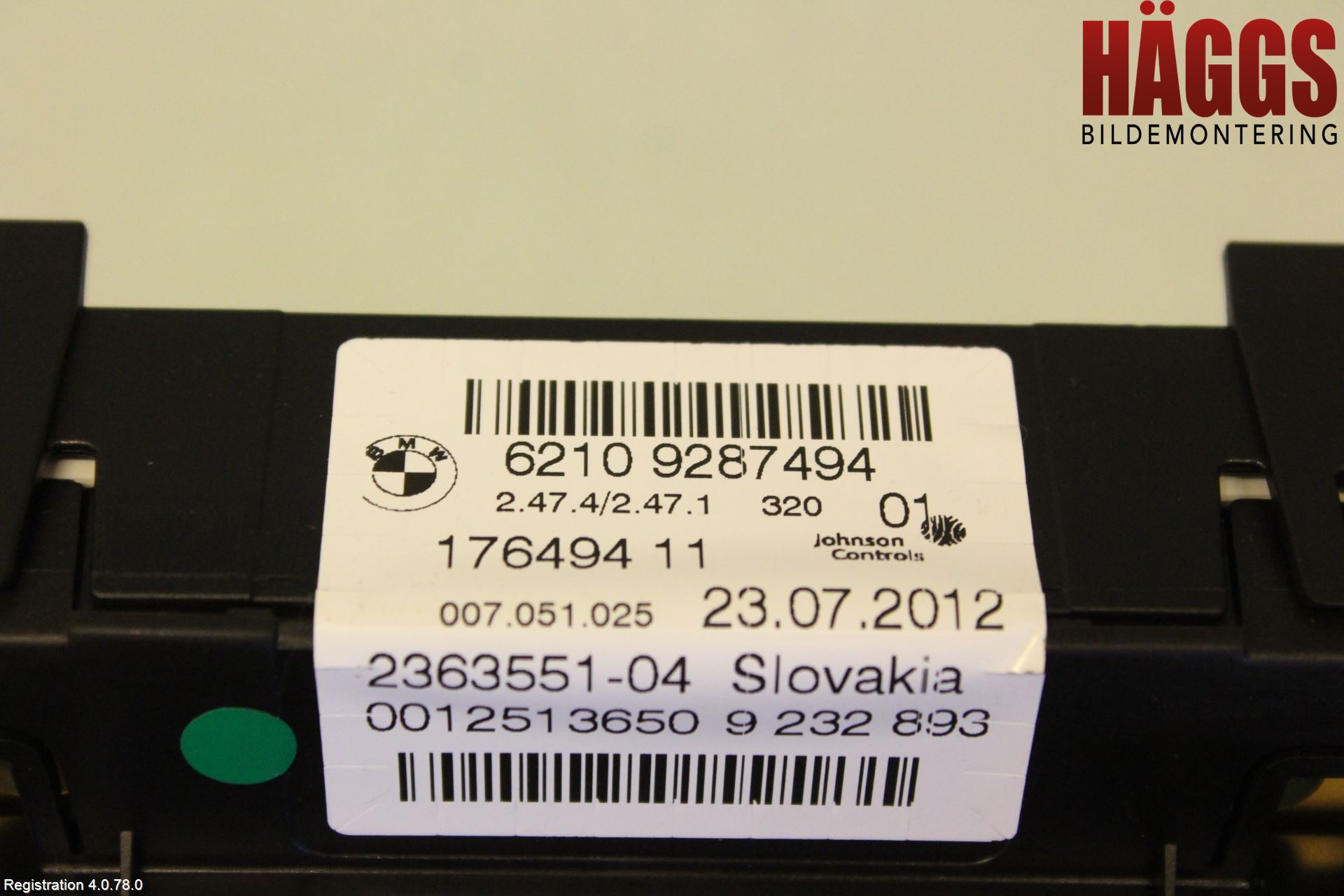 BMW 3 F30/F31/F80 12-19 Instrument Komb