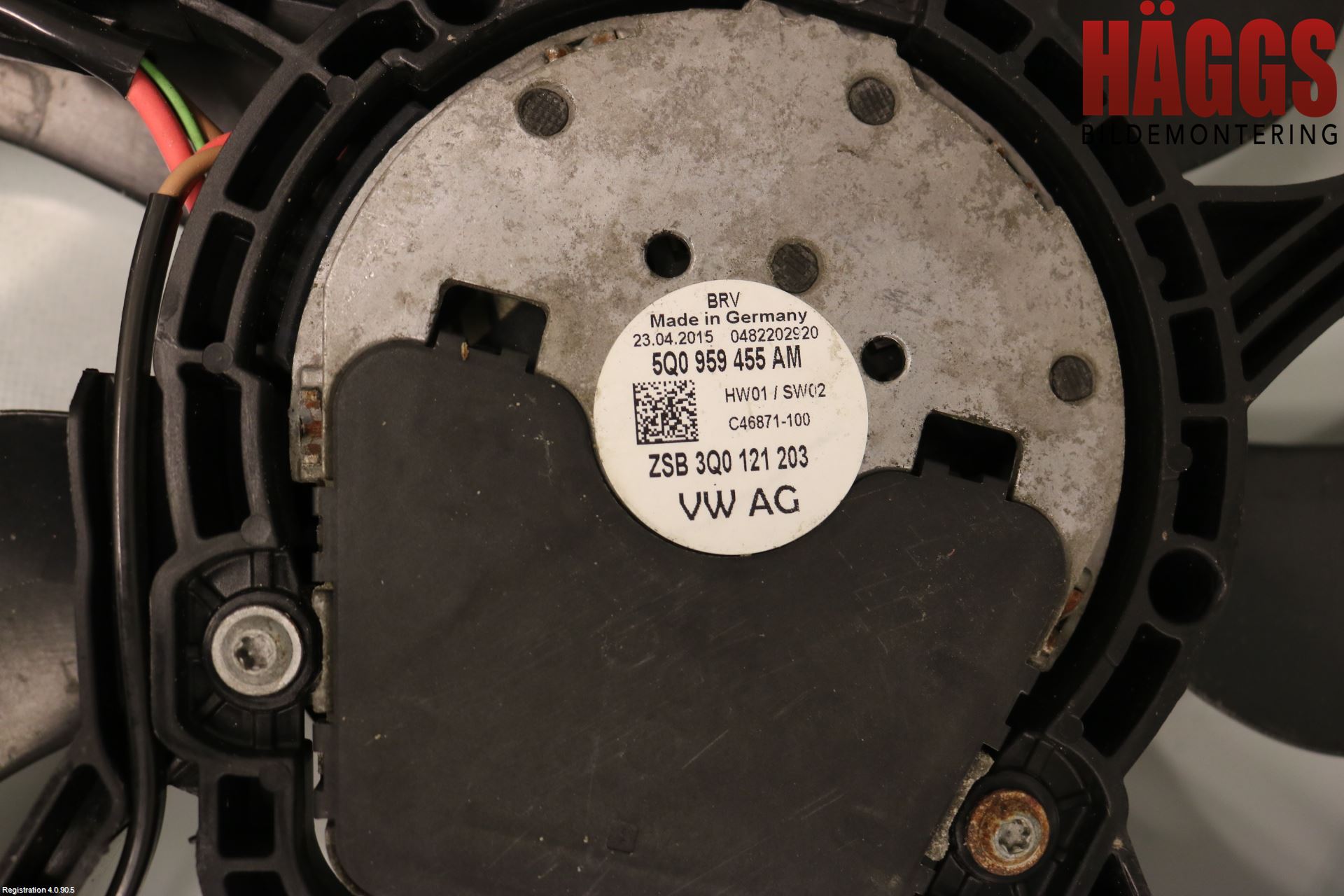 Volkswagen VW PASSAT 15-19 Kylfläkt El