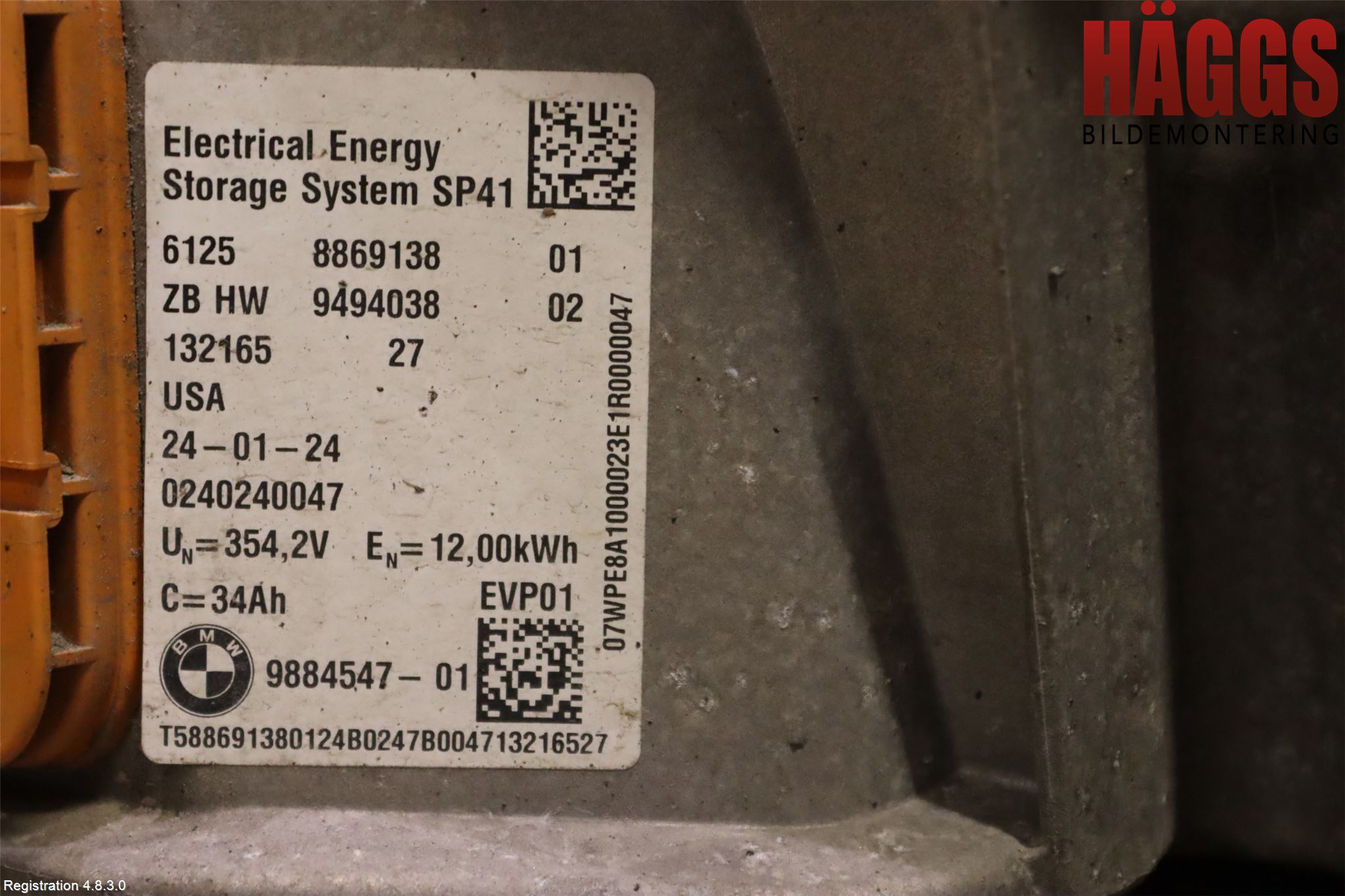 BMW X3 G01 18- Batteri Högspänning