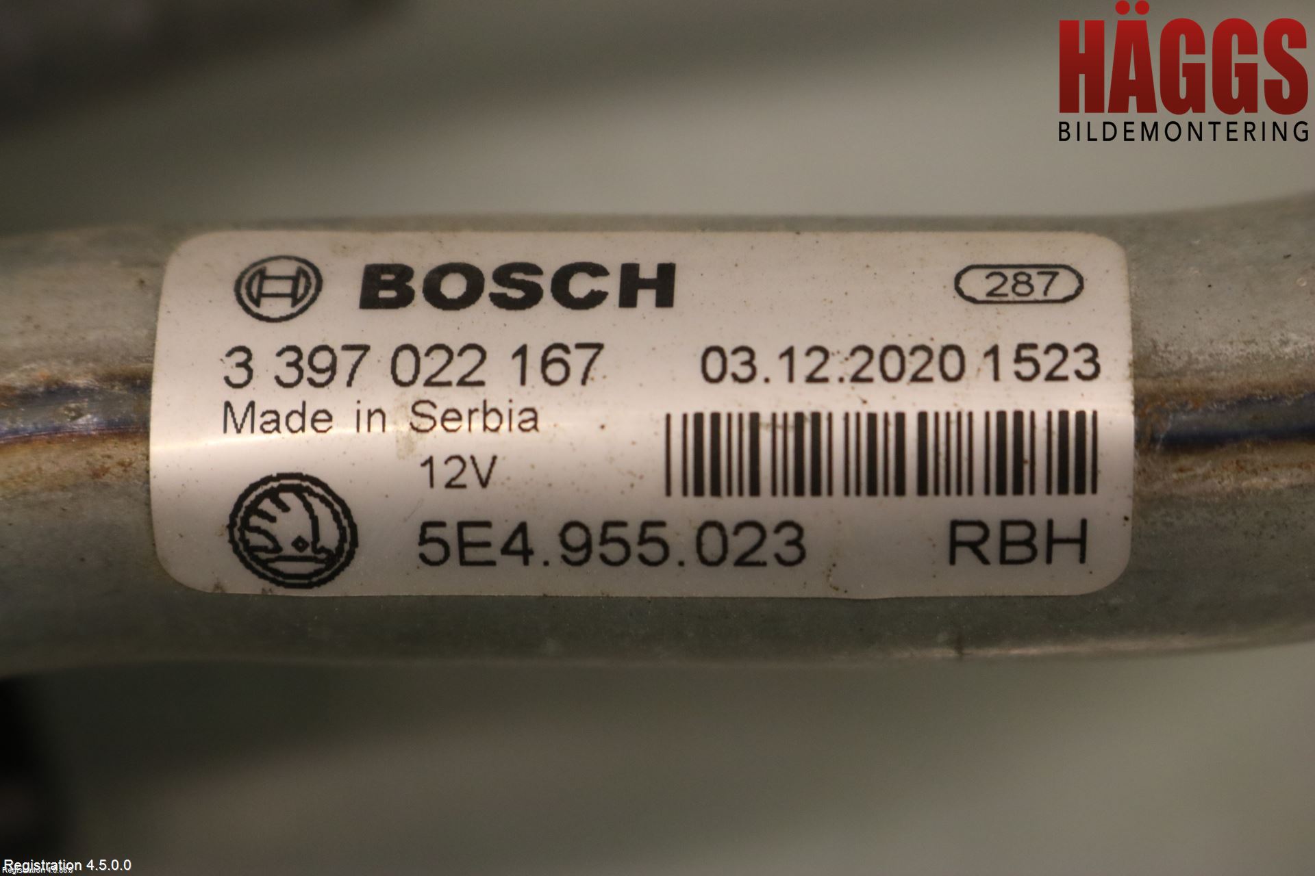 Skoda OCTAVIA (5E) 13-20 Torkarmotor Vindruta