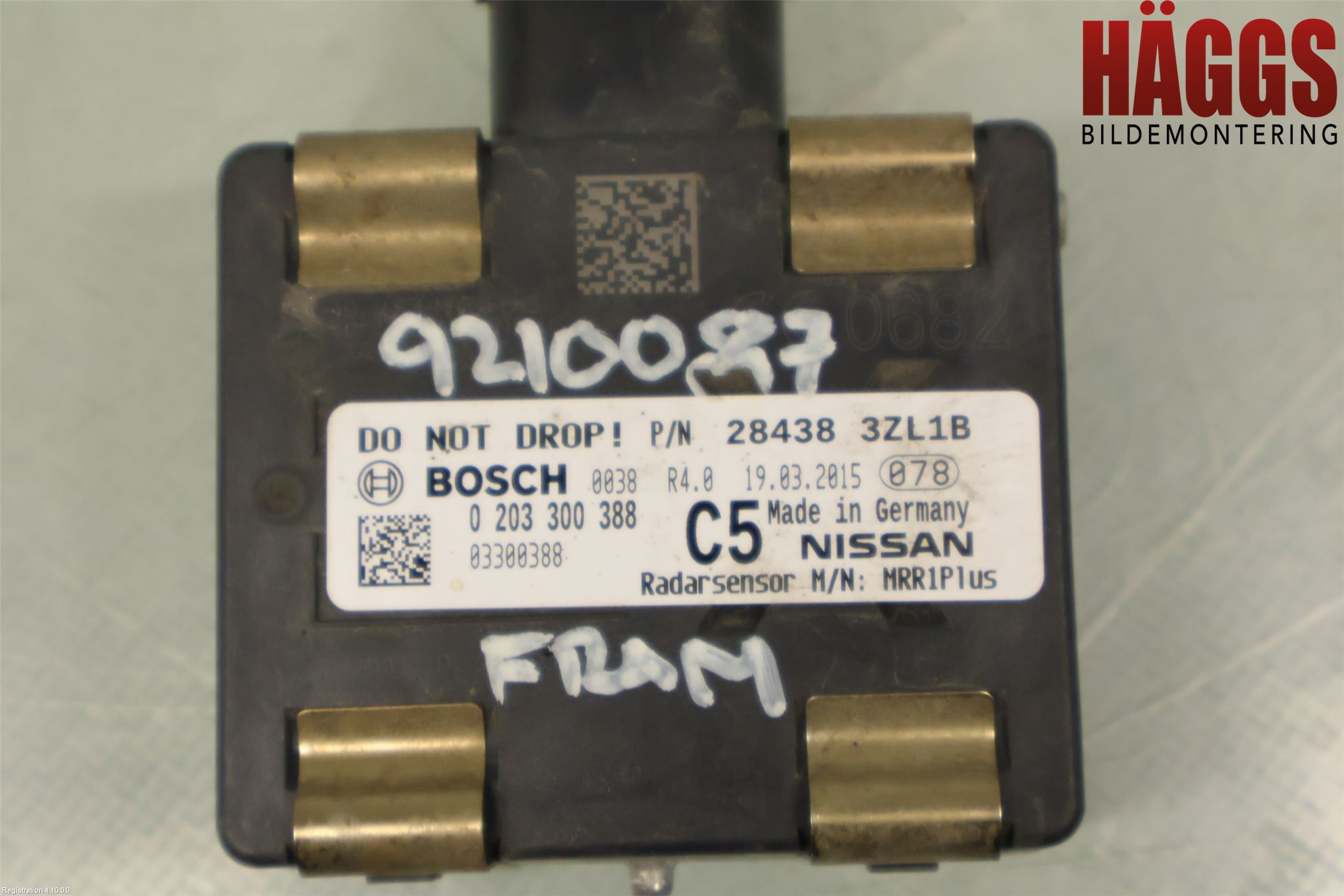 Nissan PULSAR Sensor Aktivt Kollisionsskydd