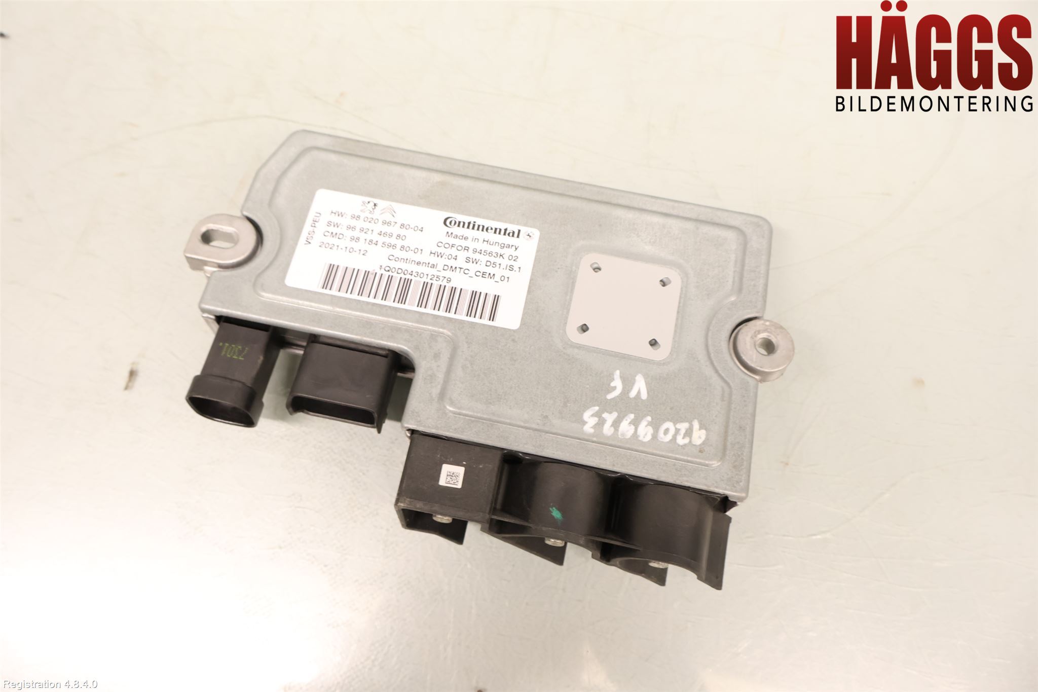 Citroen SPACETOURER/E-SPACETOURER 16- Styrenhet Stolreglering