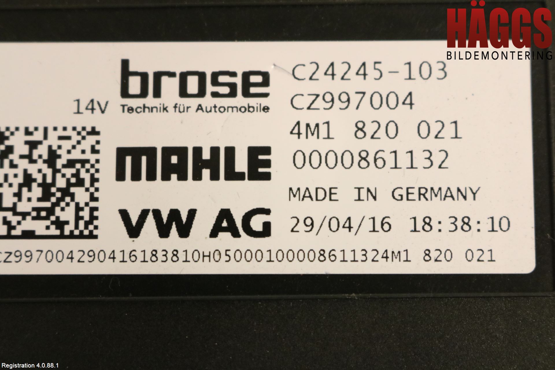 Audi A4/S4 B9 16-19 Ac Värmefläkt