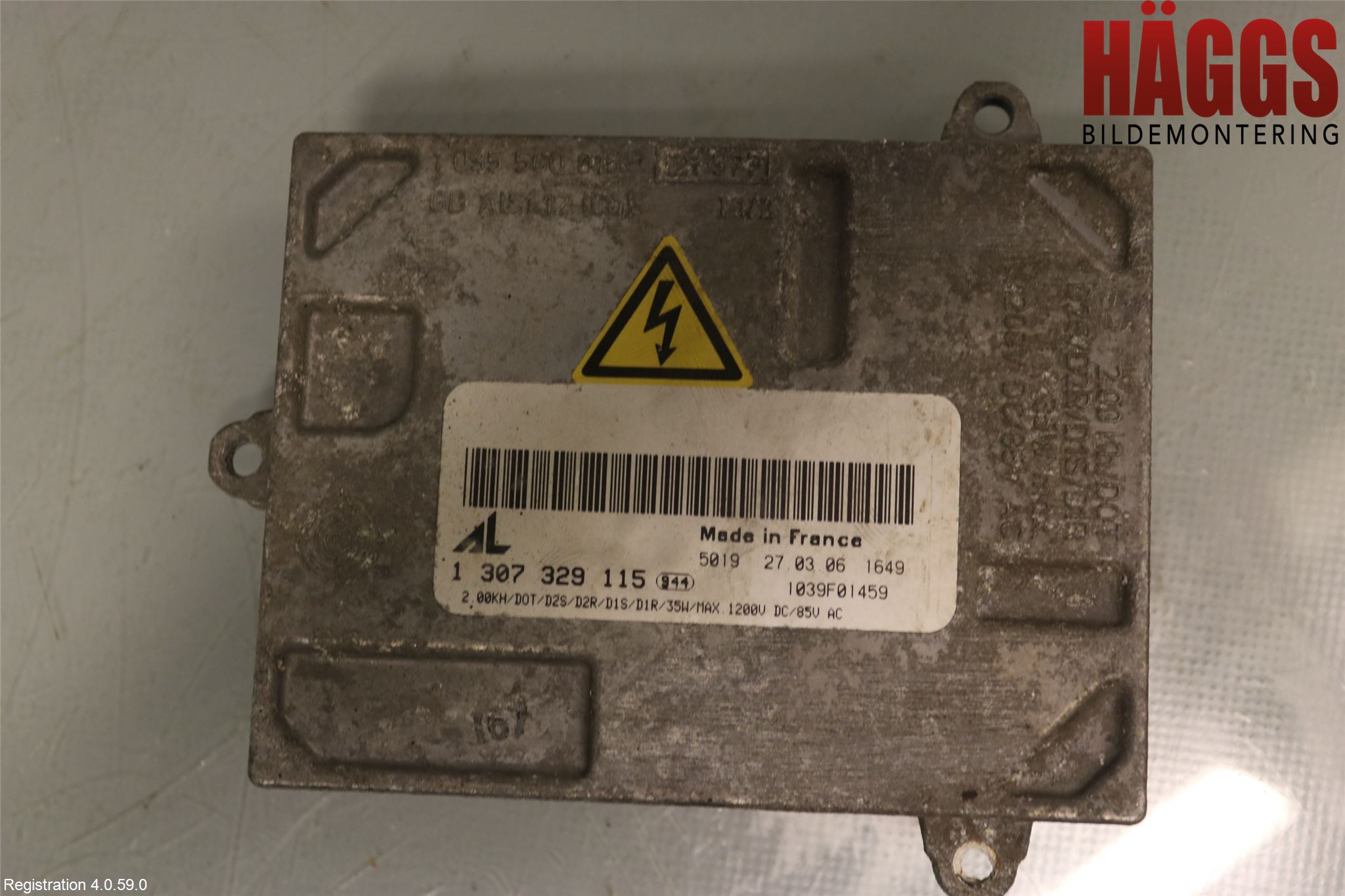 Audi A4/S4 05-07 Styrenhet Strålkastare
