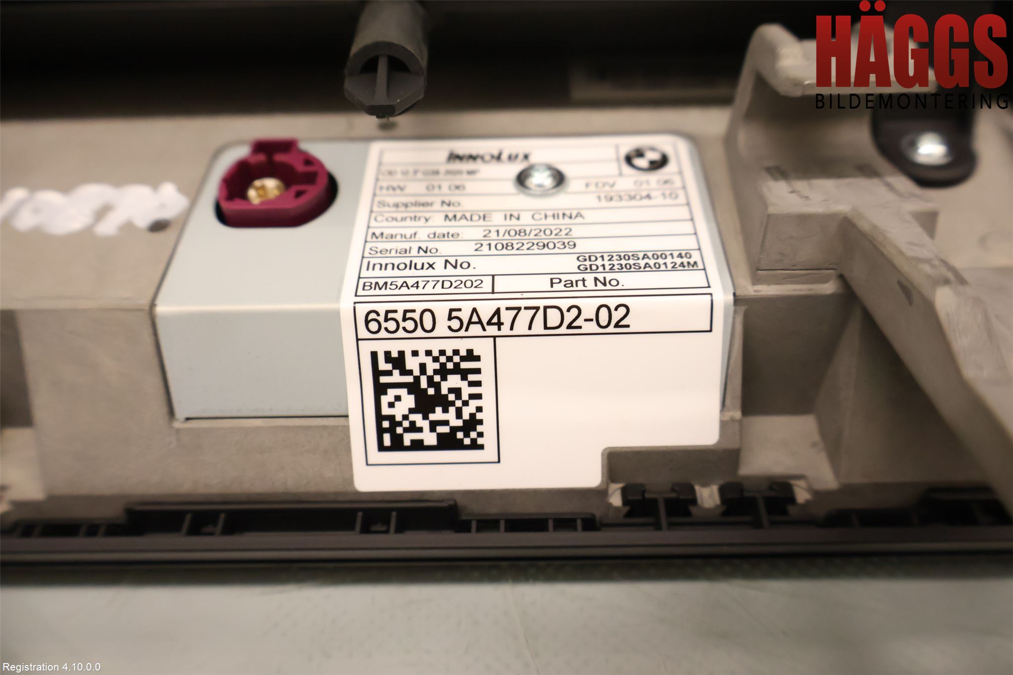 BMW 5 G30/G31/F90 17-23 Bildskärm