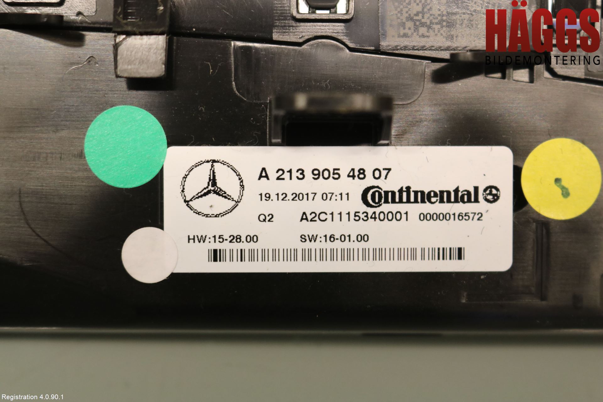 Mercedes-Benz MB E-KLASS (W213) 16-23 Ac Styrenhet Ac Manöveren