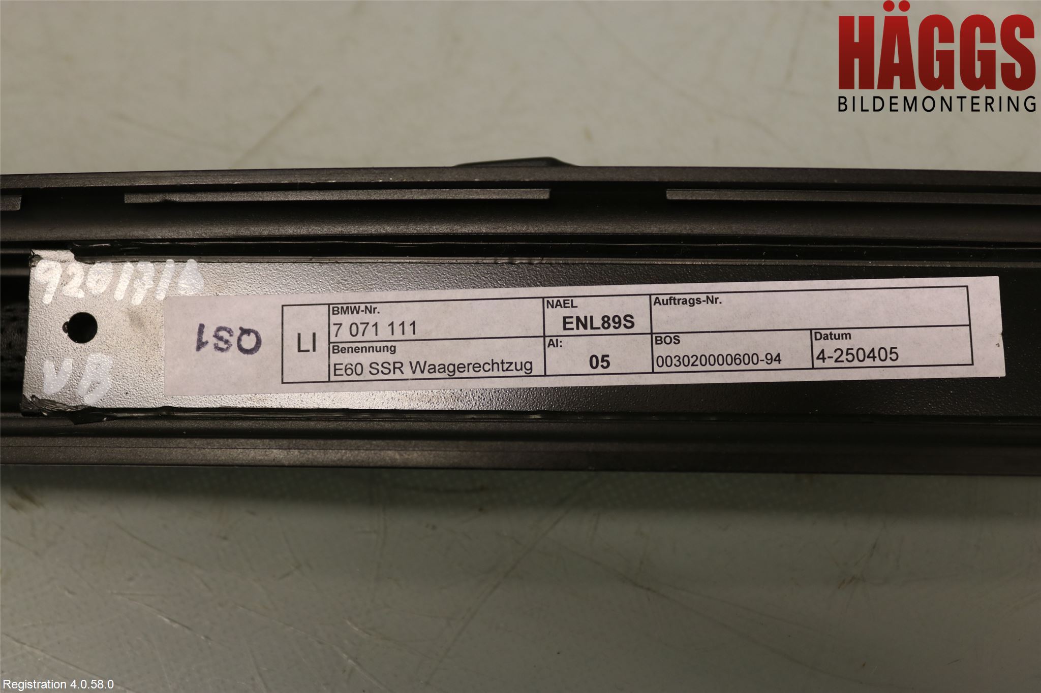 BMW 5 E60/61 Sed/Tou 02-10 Solskydd