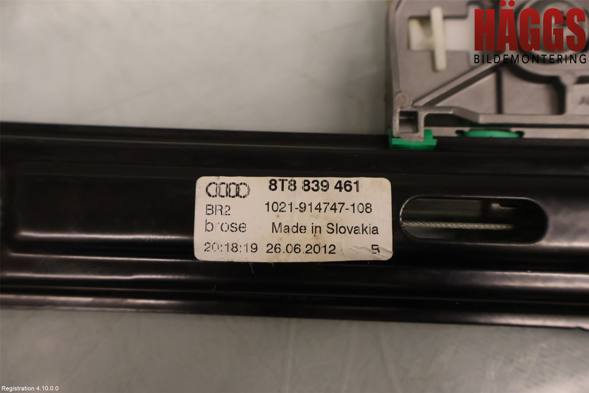 Audi A5 07-16 Fönsterhissmekanism