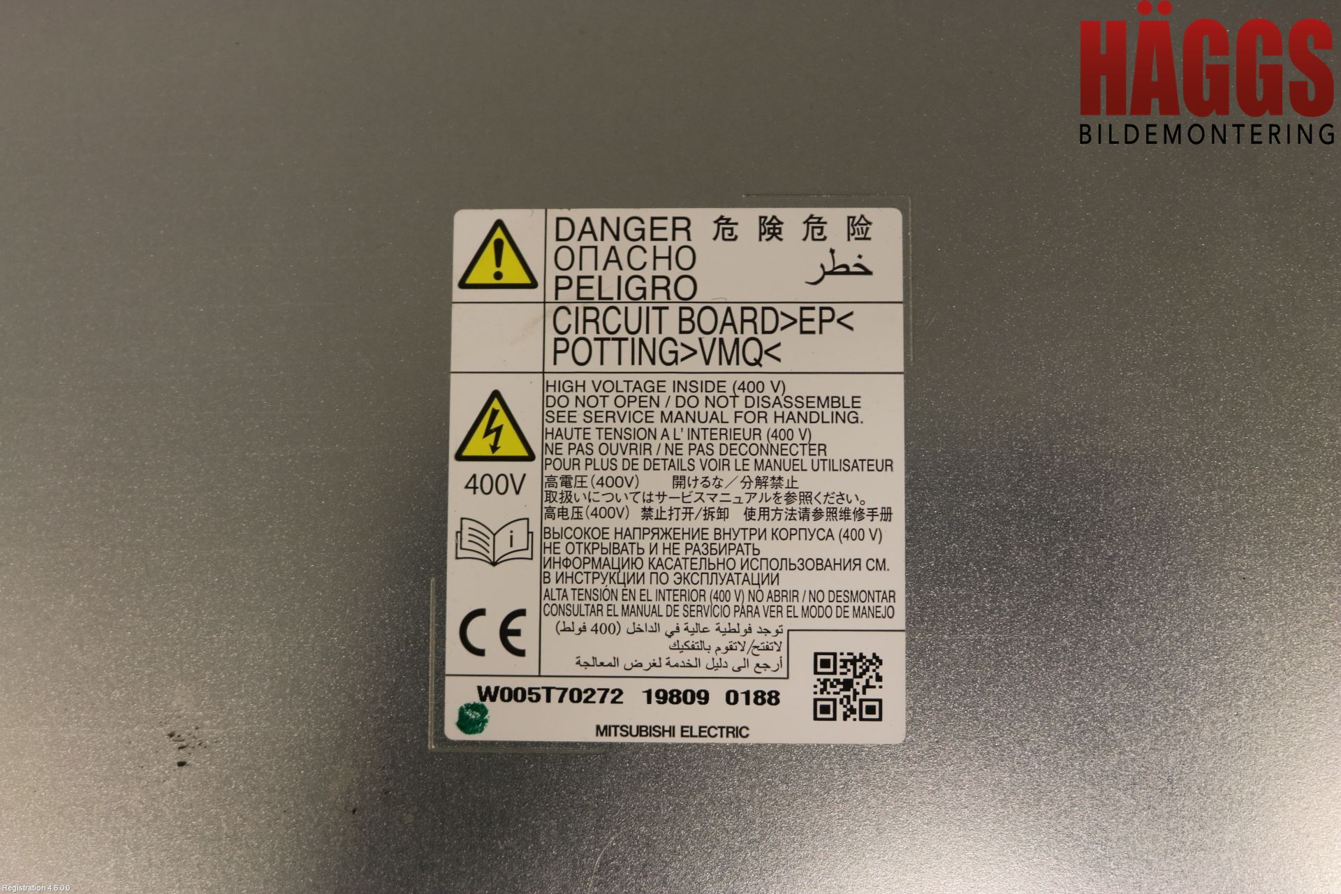 Mitsubishi OUTLANDER 13-21 Batteriladdare Högspänning