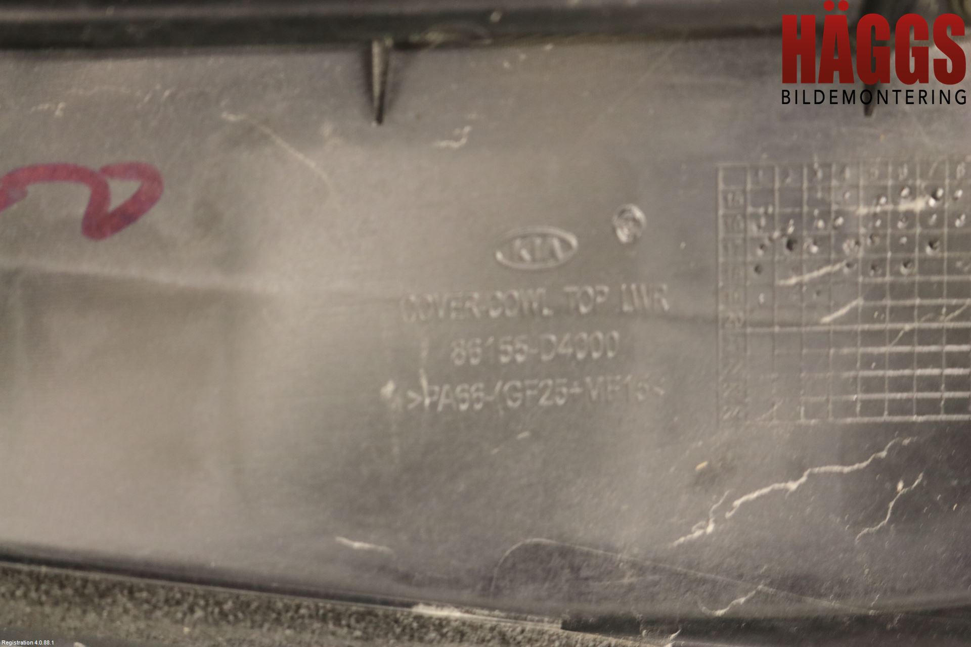 Kia OPTIMA 16-20 Torpedplåt-Torpedplast