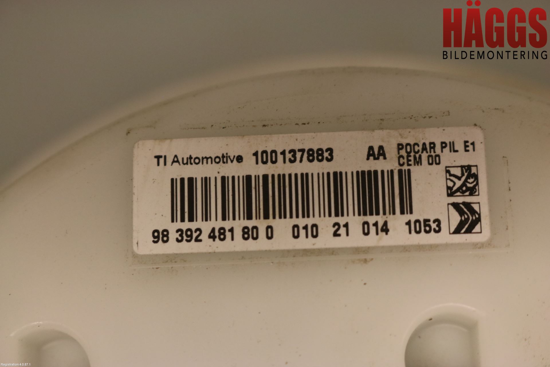 Peugeot 208/E-208 20- Bränslepump El