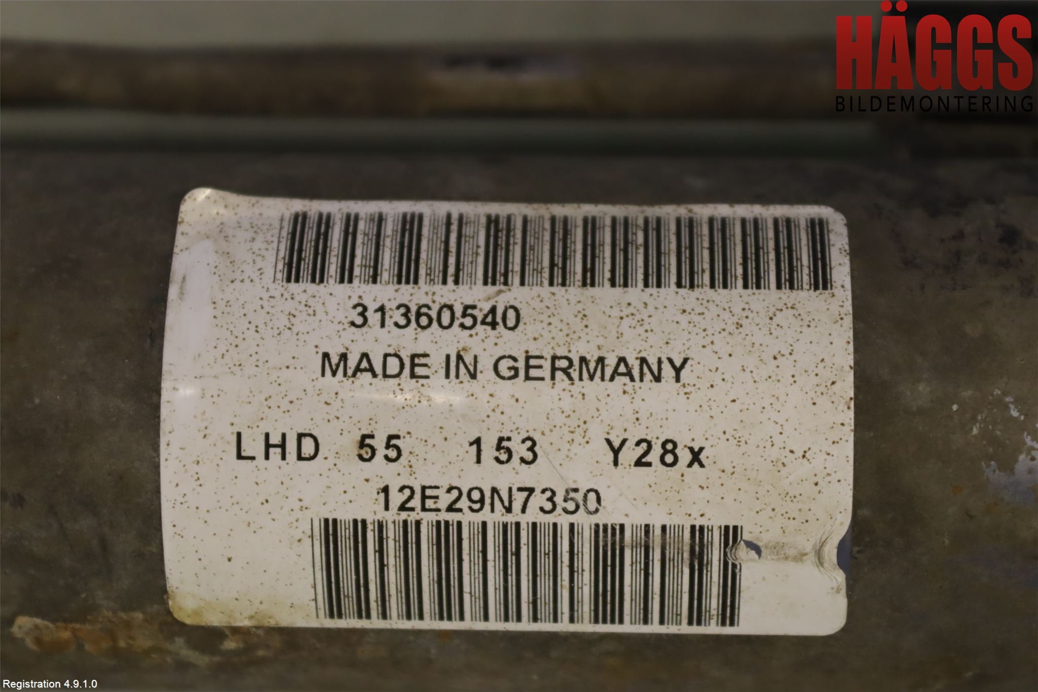 Volvo V70 08-13 Styrväxel Servo -Snäcka