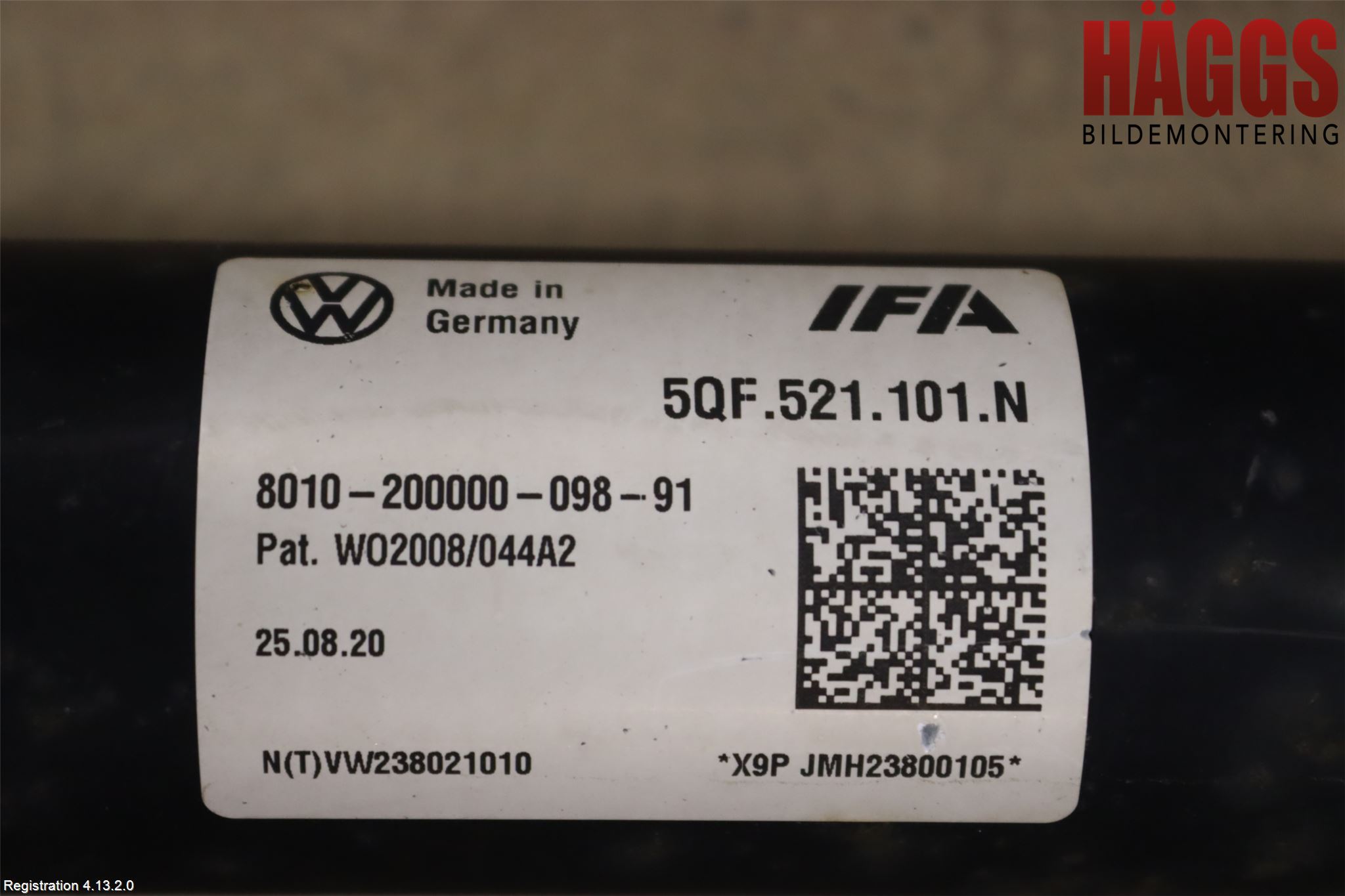 Volkswagen VW TIGUAN 16-24 Mellanaxel Komp