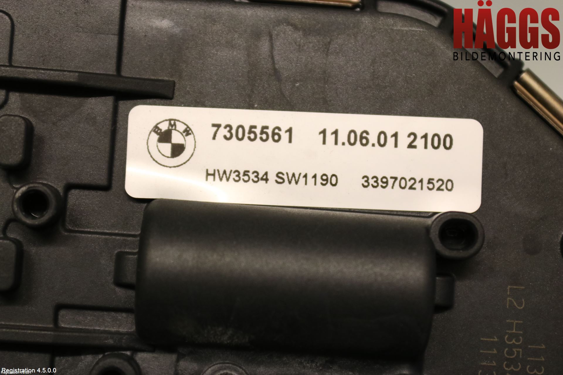 BMW 5 F10/F11/F18 09-17 Torkarmotor Vindruta