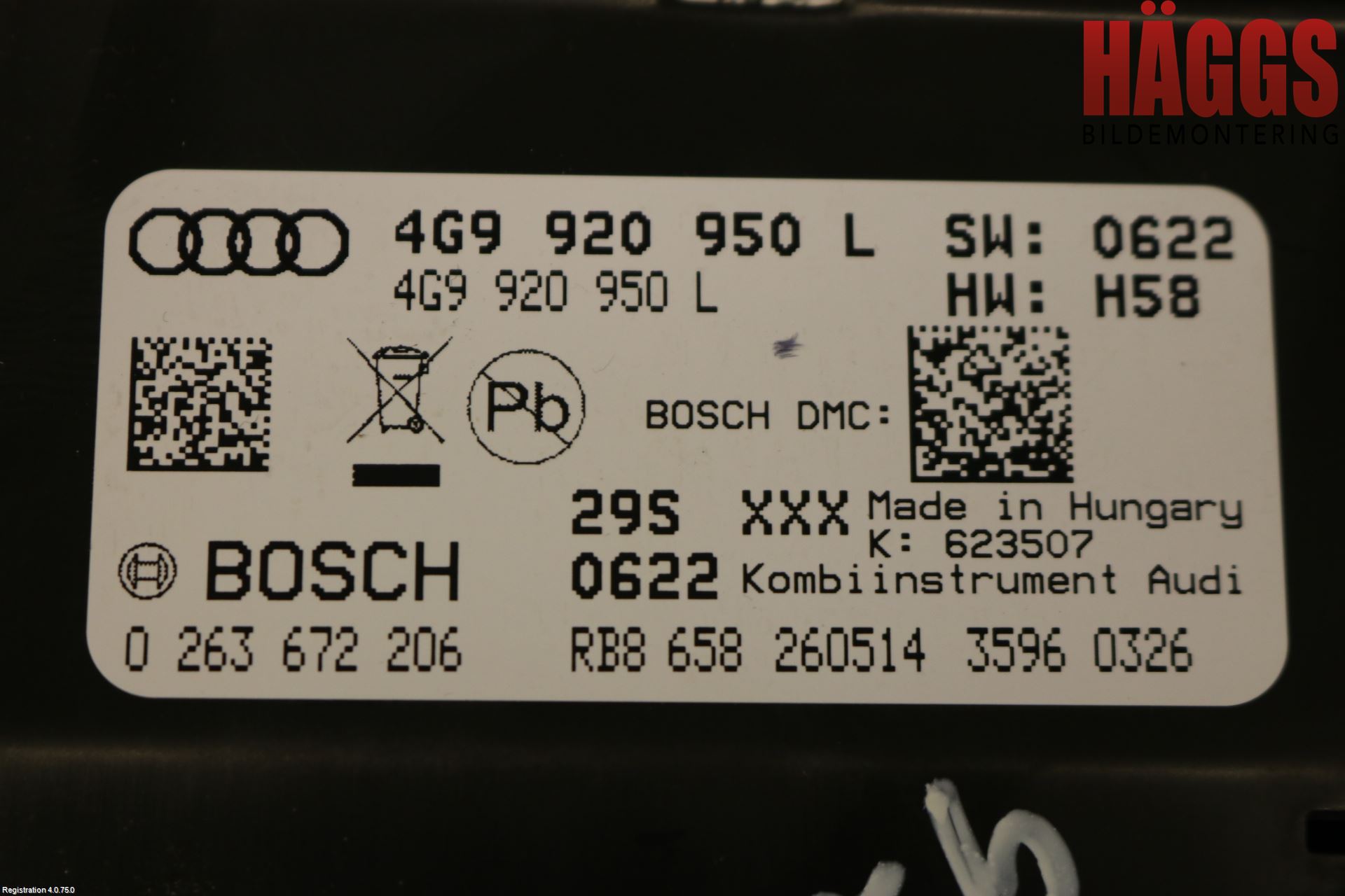 Audi A6 ALLROAD 12-18 Instrument Komb