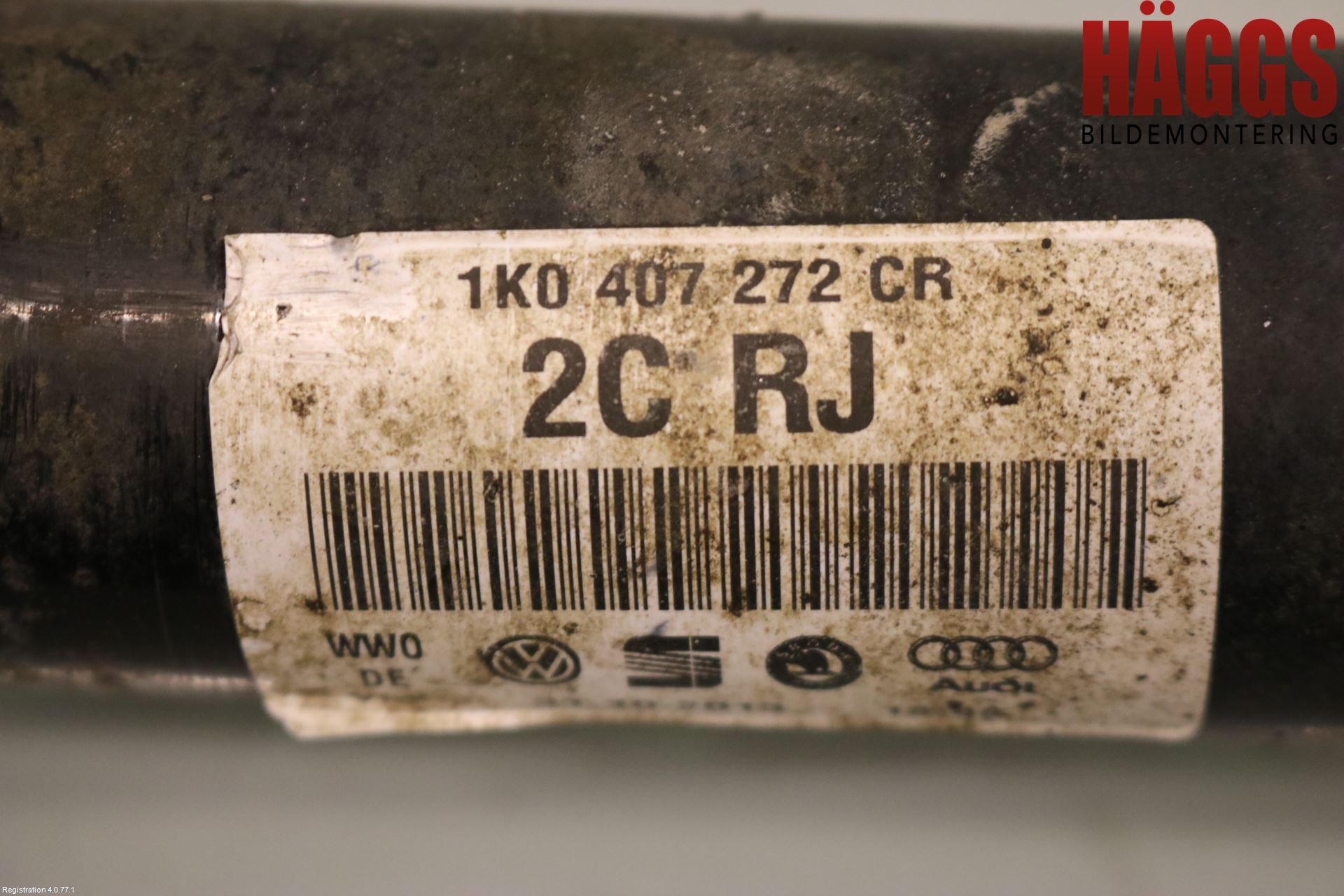 Volkswagen VW PASSAT 11-14 Drivaxel Fram Höger