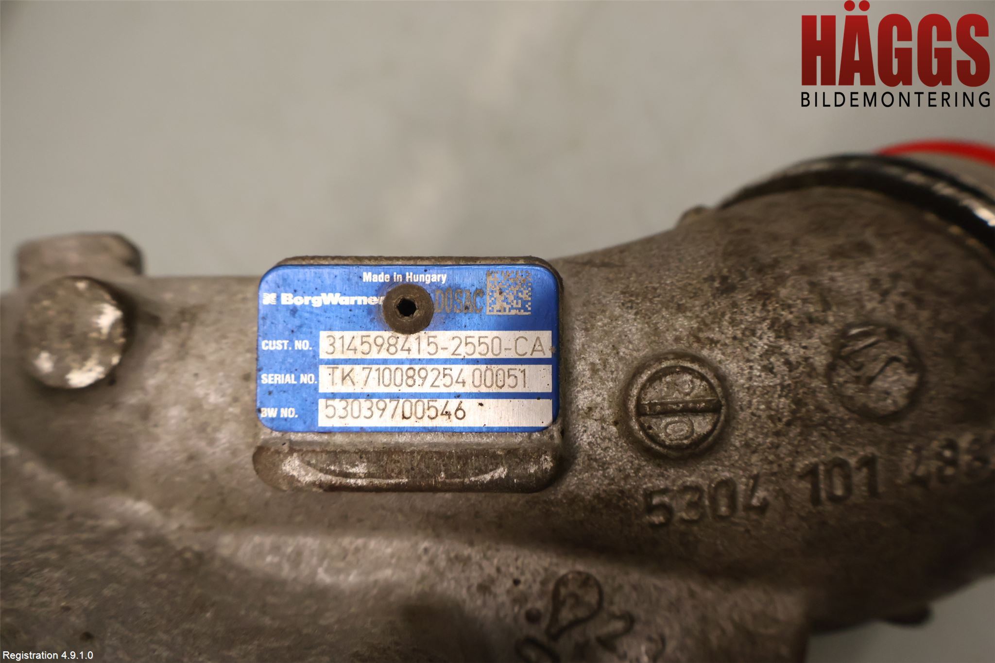 Volvo XC90/RECHARGE 16- Turboaggregat