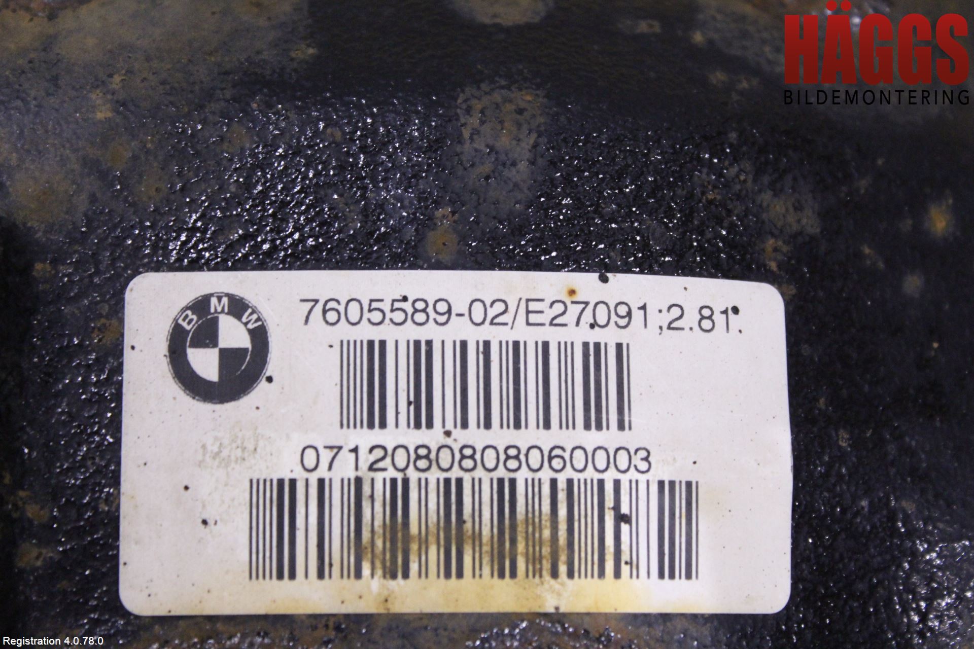 BMW 3 F30/F31/F80 12-19 Bakväxel-Diff