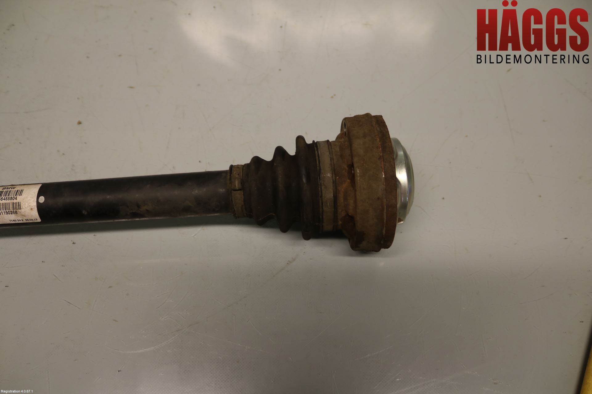 BMW X6 E71/E72   08-14 Drivaxel Bak Vänster