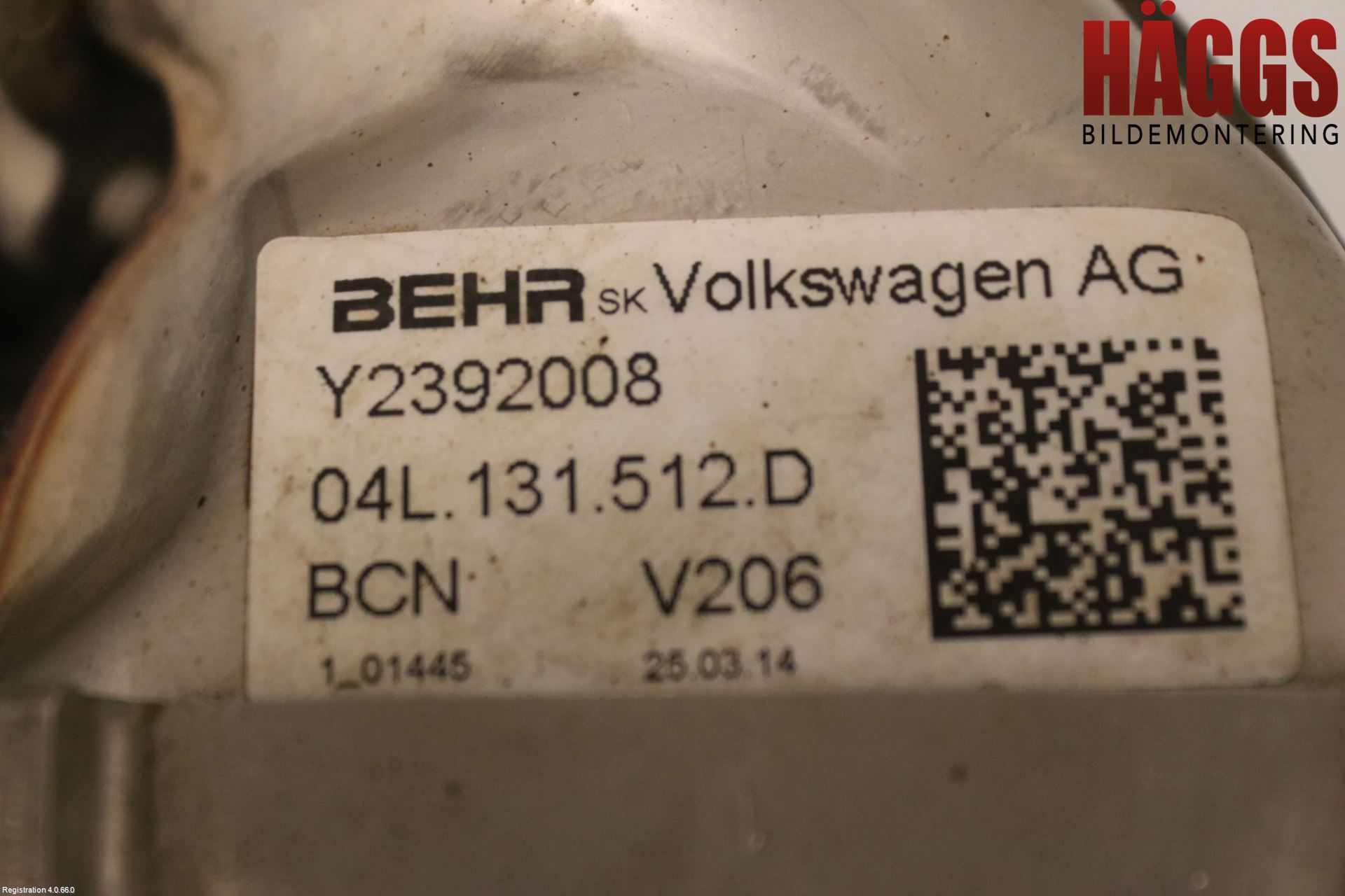 Volkswagen VW GOLF / E-GOLF VII 13-20 Avgaskylare