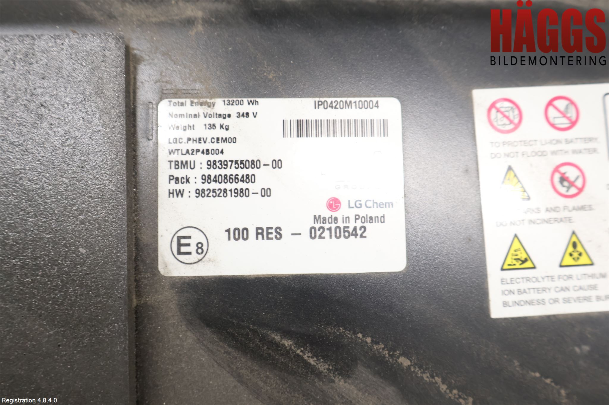 Peugeot 3008 17-24 Batteri Högspänning