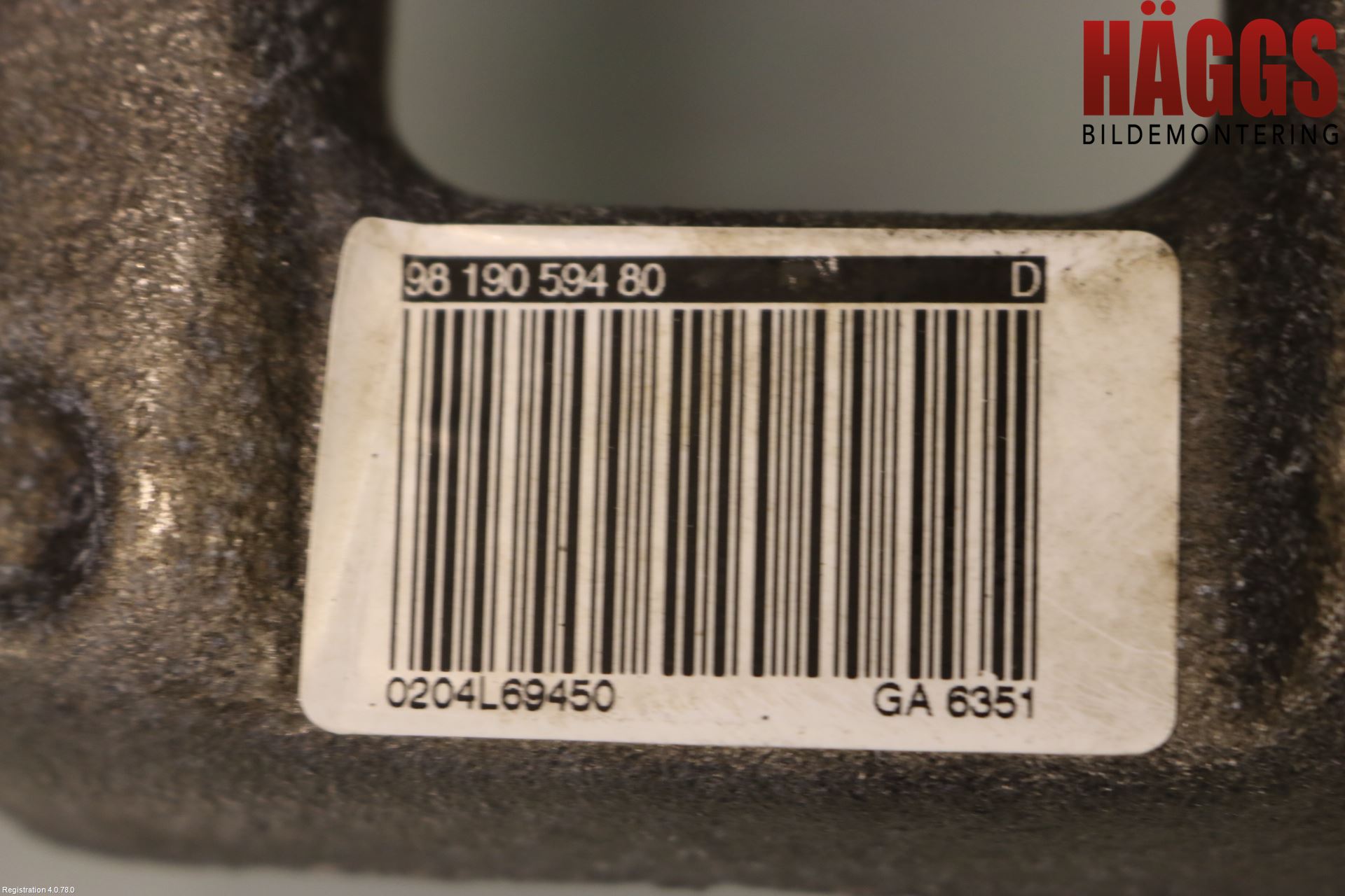 Peugeot 308 14-21 Bromsok Bak Höger