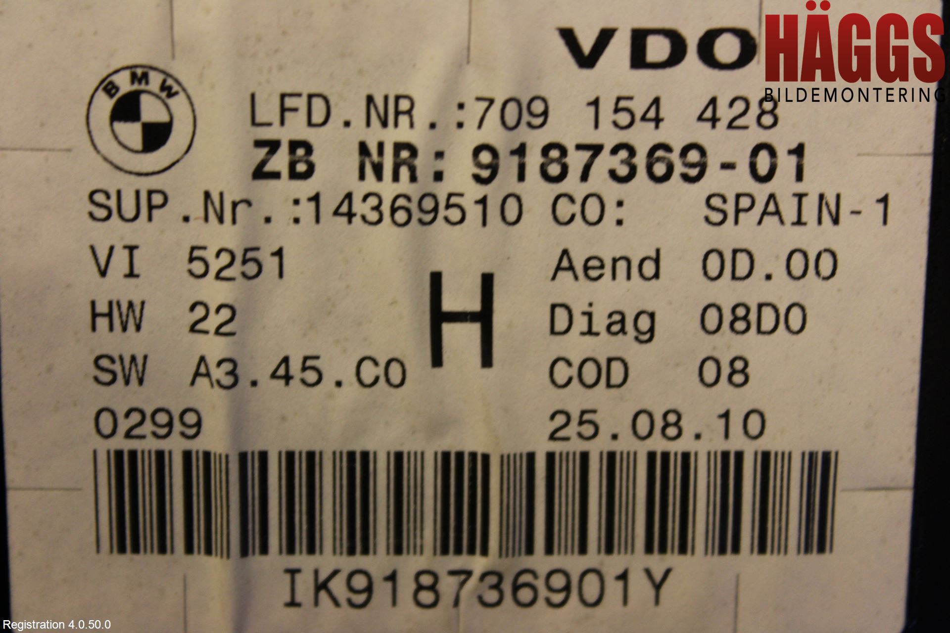 BMW X1 E84 10-15 Instrument Komb