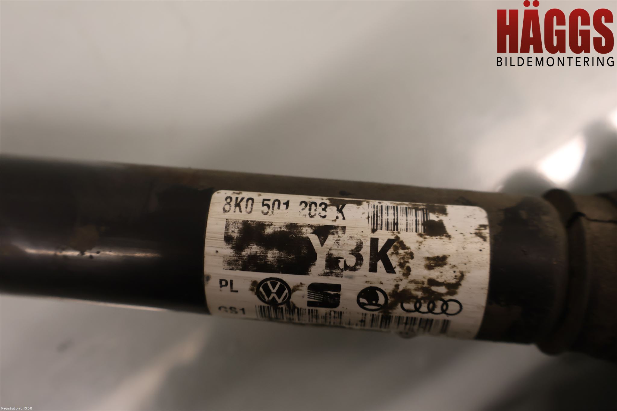 Audi A4/S4 08-11 Drivaxel Bak Vänster