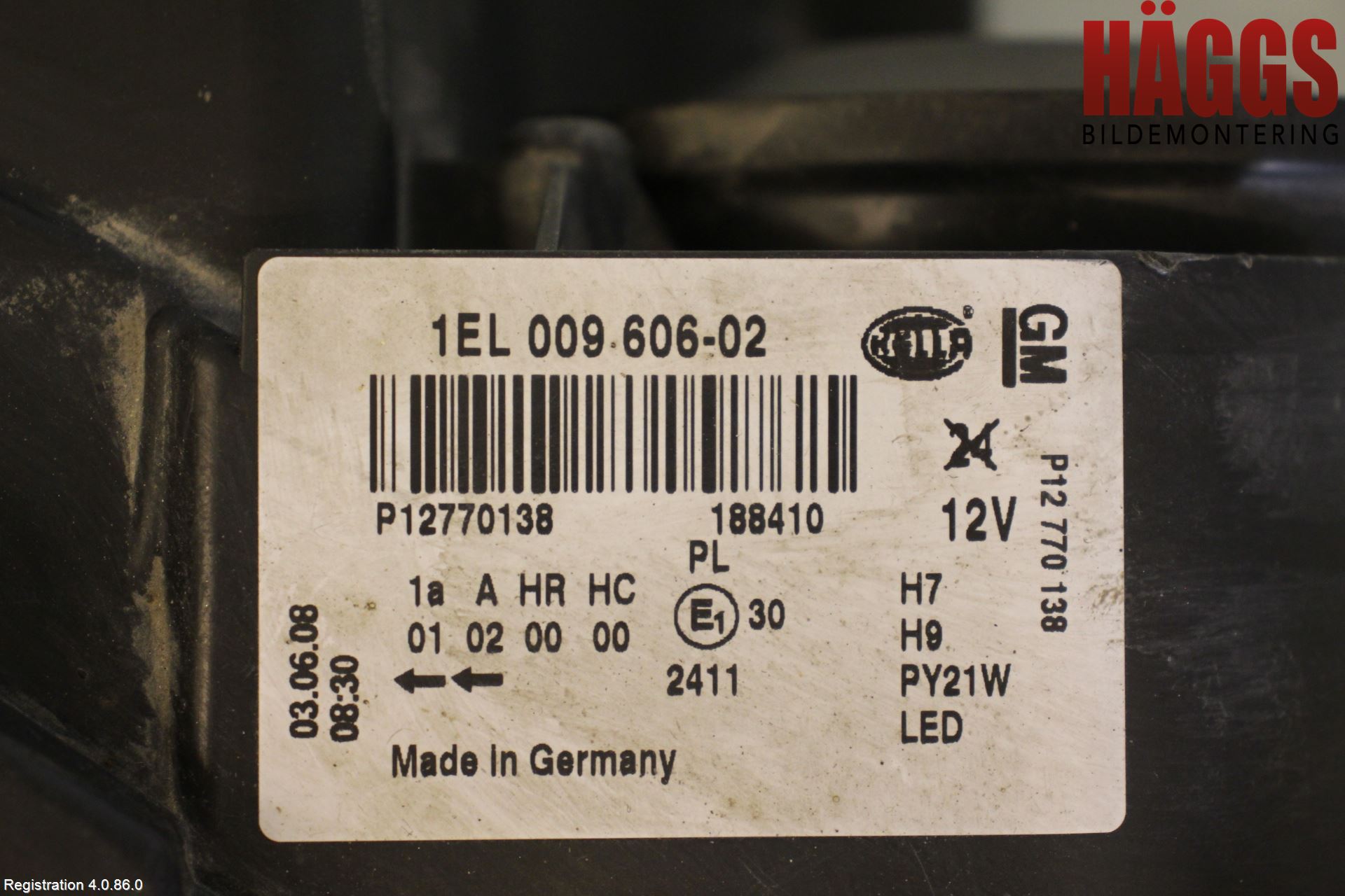 Saab 9-3 VER2/VER3 08-15 Strålkastare Höger