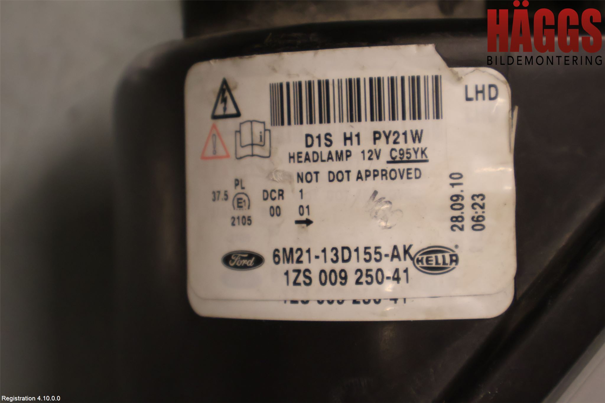 Ford S-MAX 06-15 Strålkastare Vänster